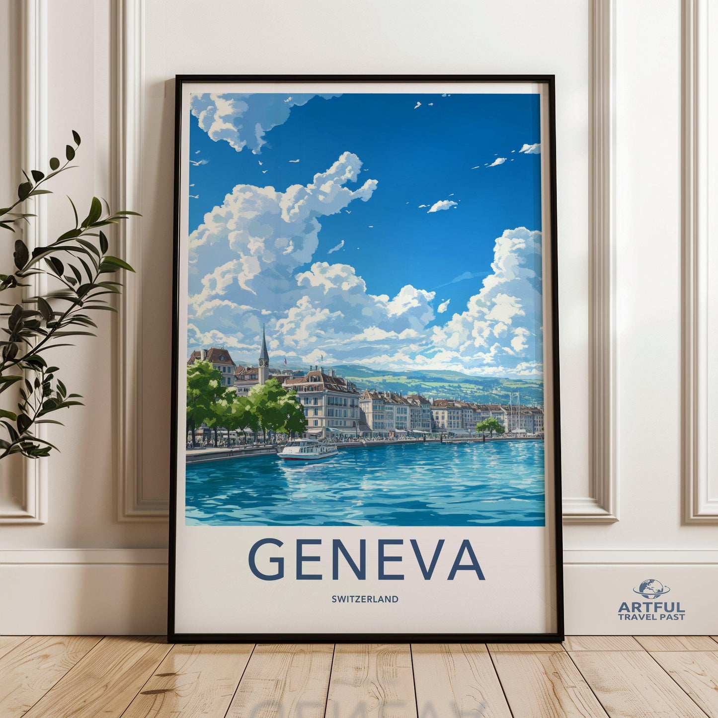 Geneva Poster | Switzerland Wall Art | Europe Decor