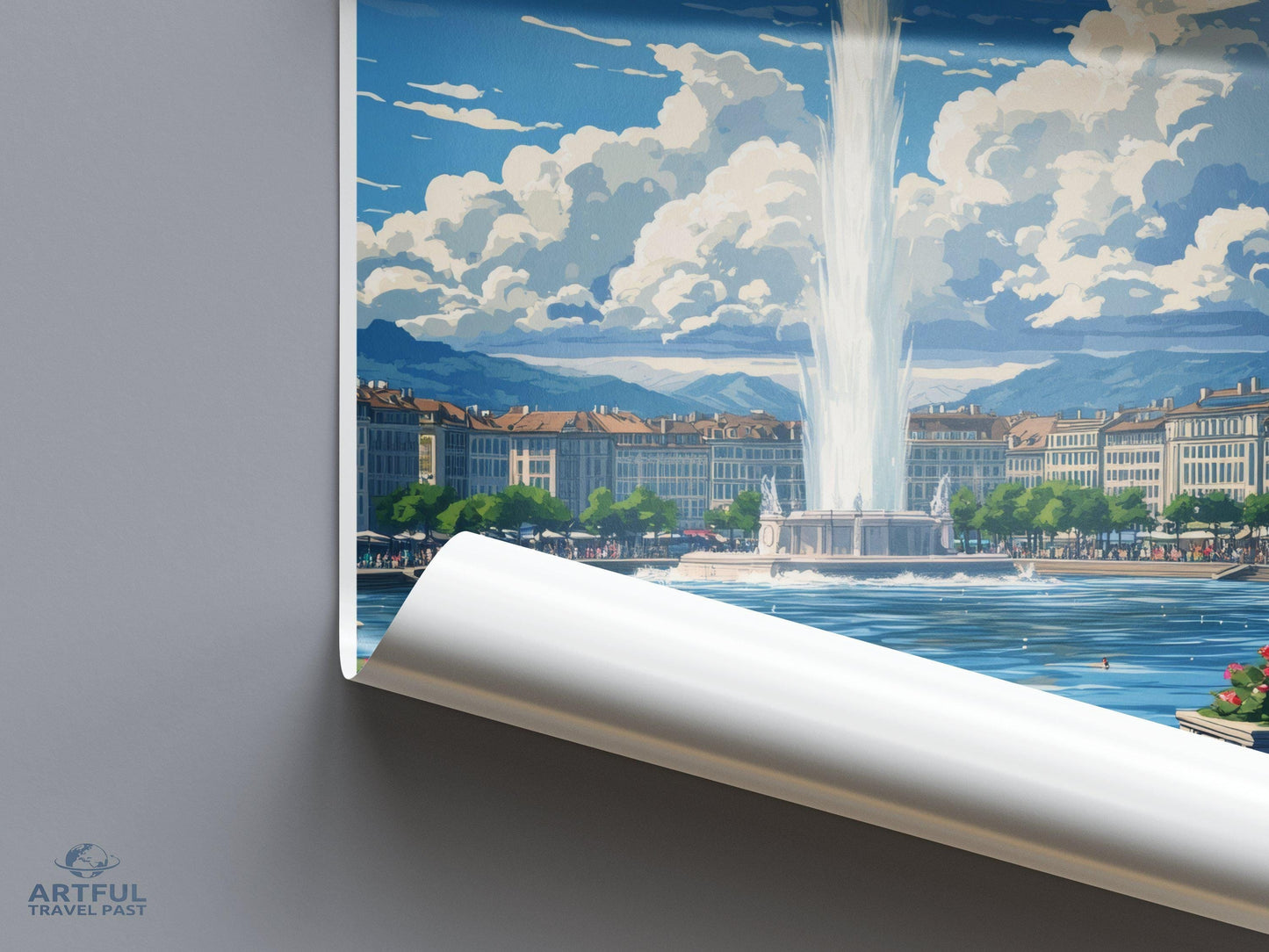 Geneva Poster | Switzerland Wall Art | Europe Decor