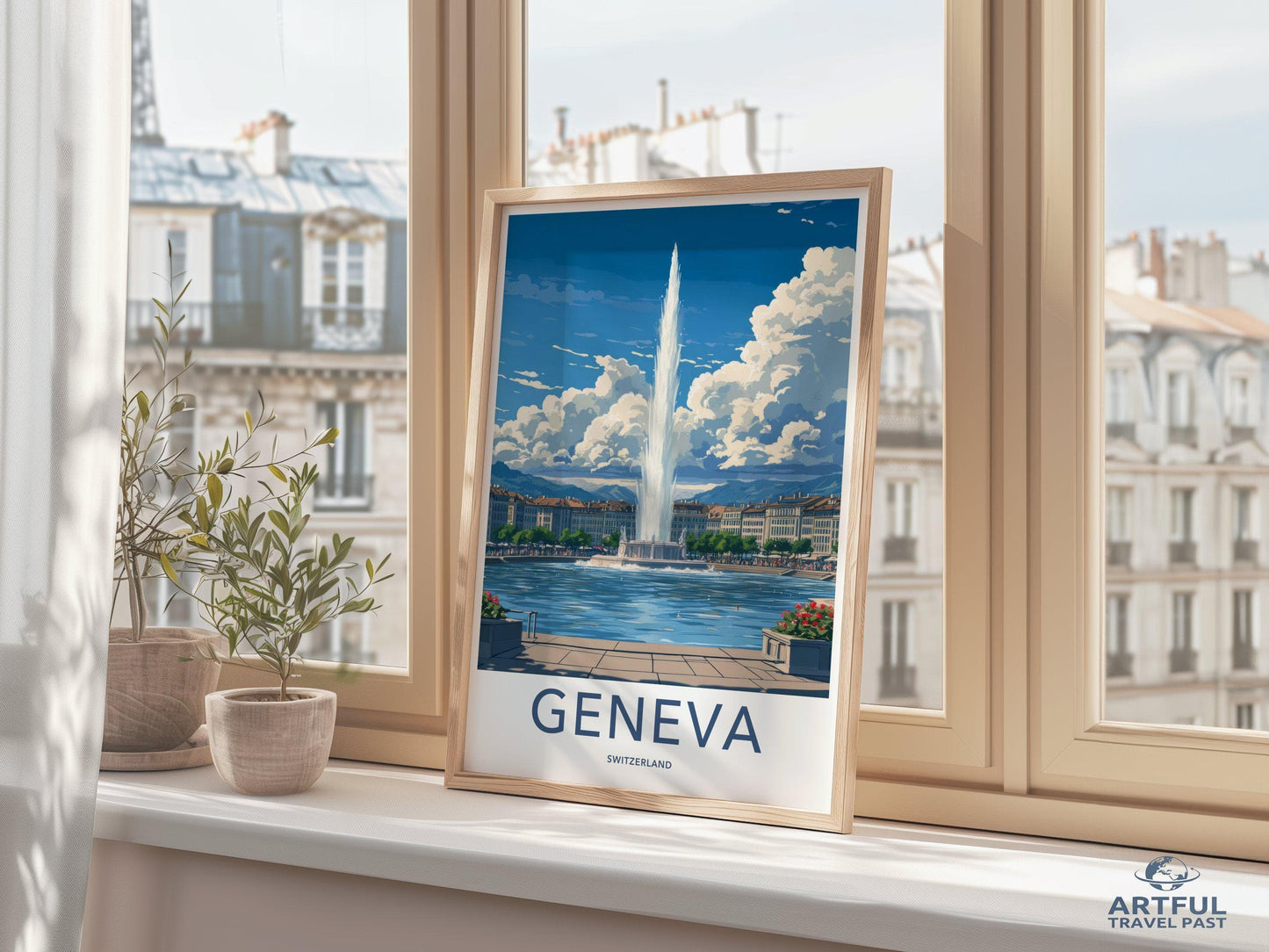 Geneva Poster | Switzerland Wall Art | Europe Decor