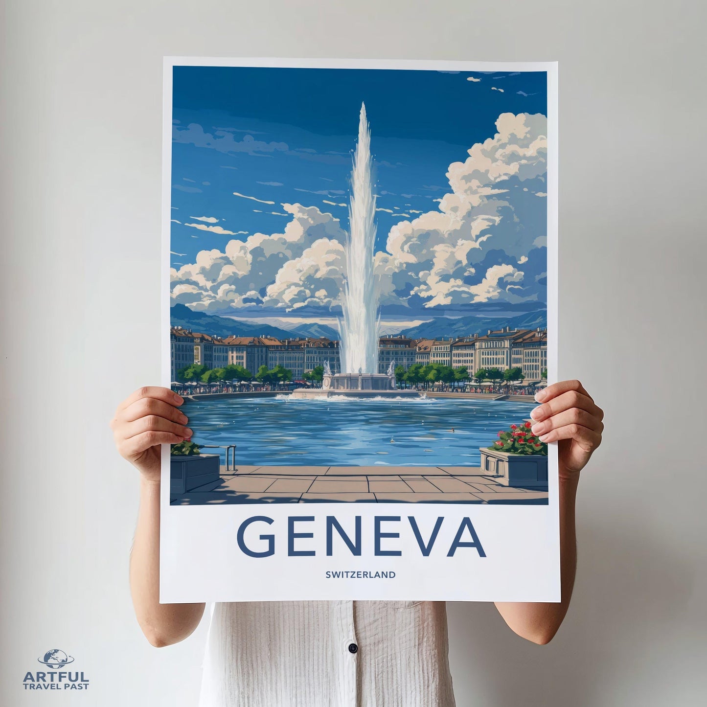 Geneva Poster | Switzerland Wall Art | Europe Decor