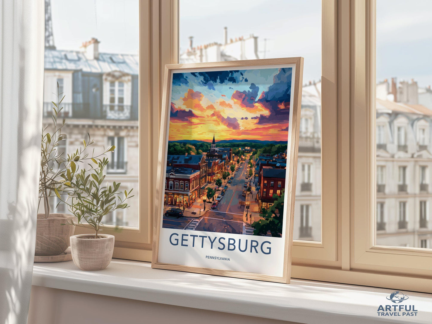 Gettysburg Poster | Pennsylvania Wall Art | America Decor
