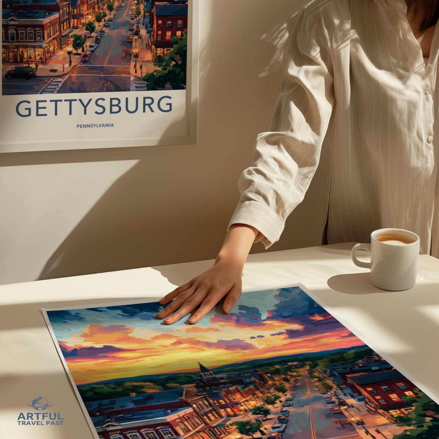 Gettysburg Poster | Pennsylvania Wall Art | America Decor