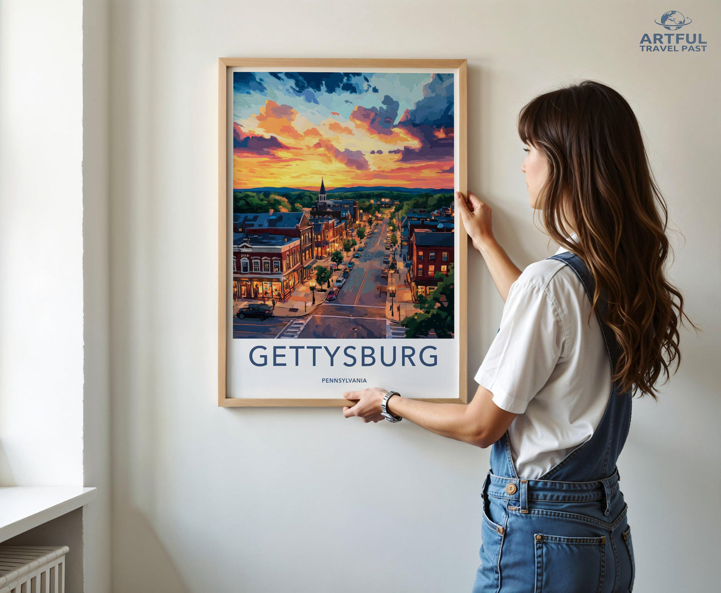 Gettysburg Poster | Pennsylvania Wall Art | America Decor