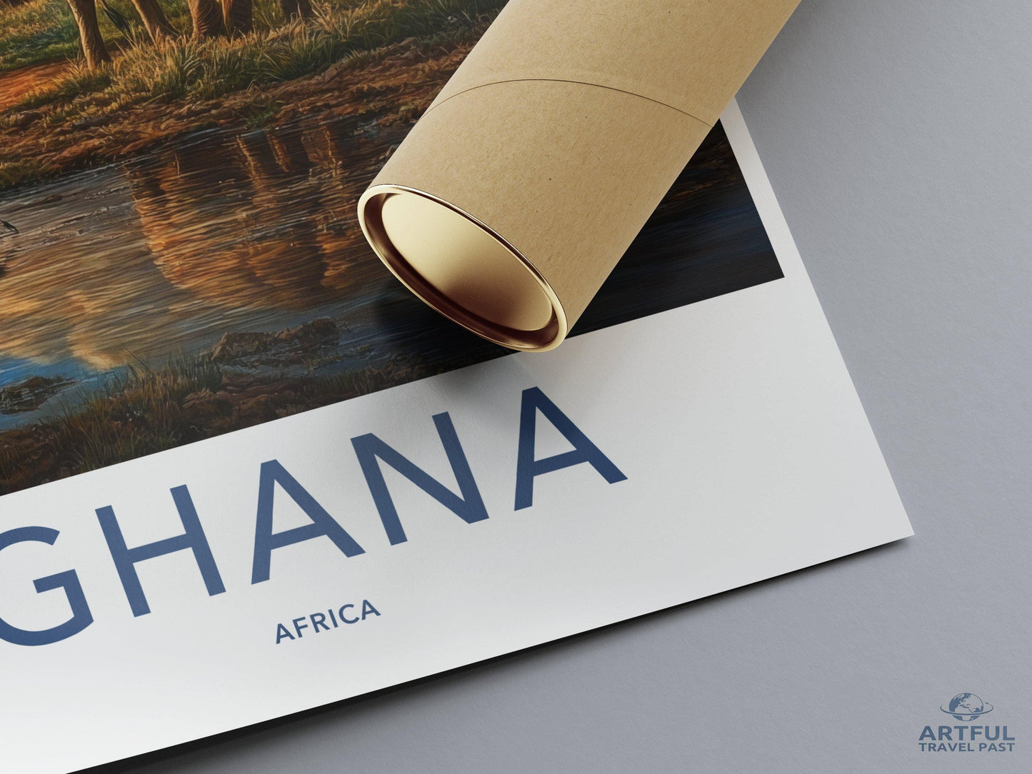 Ghana Safari Poster | Ghana Wall Art | Africa Decor
