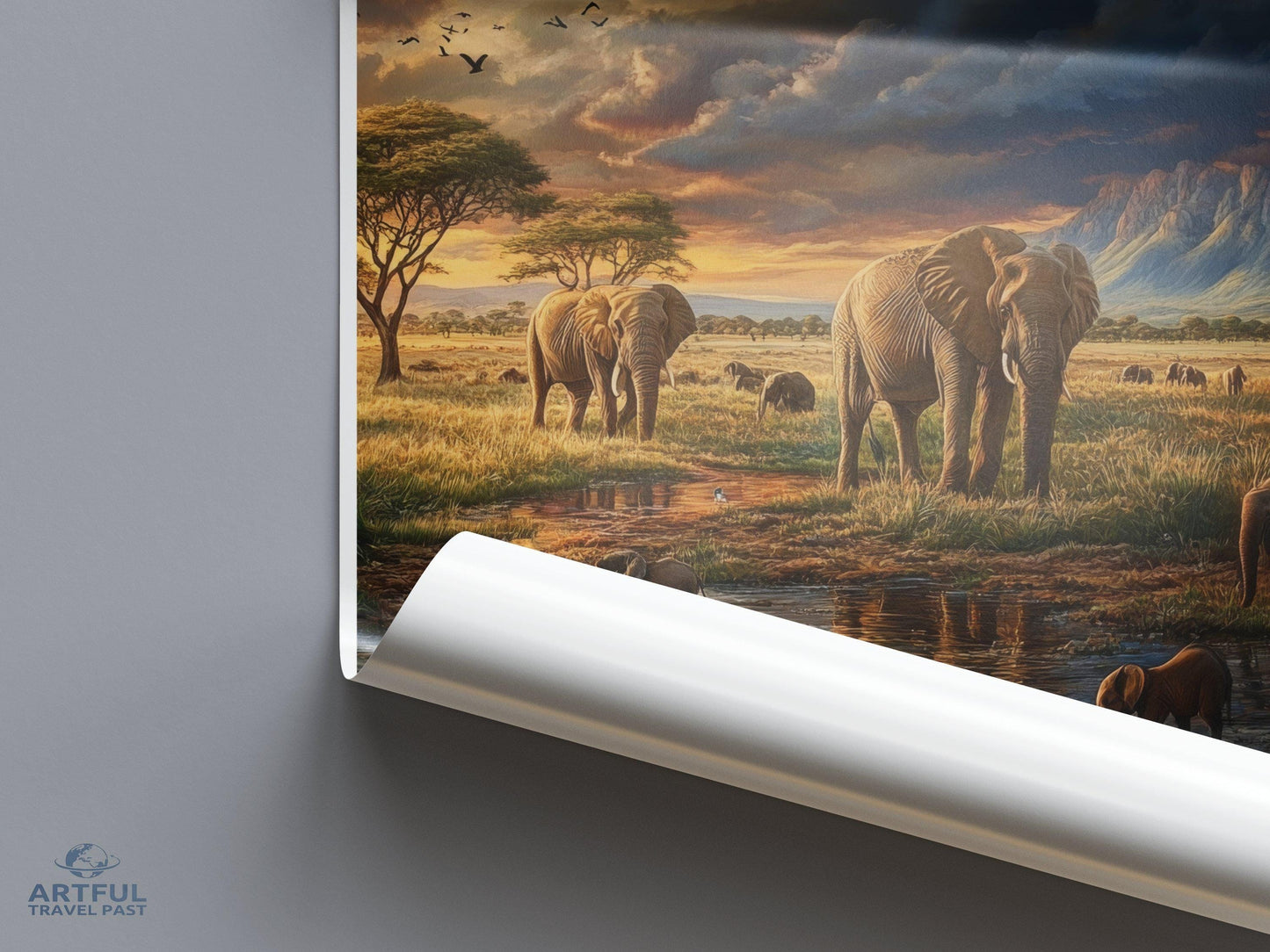 Ghana Safari Poster | Ghana Wall Art | Africa Decor