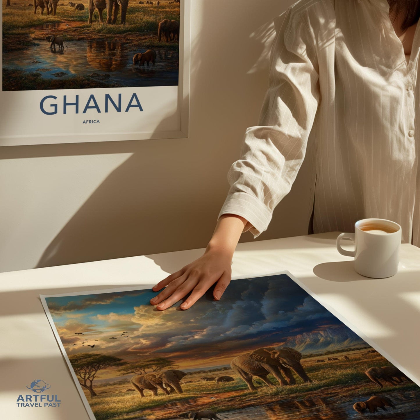 Ghana Safari Poster | Ghana Wall Art | Africa Decor