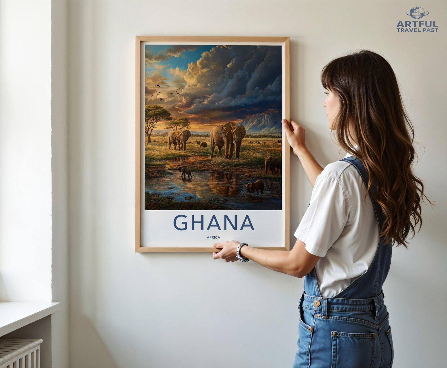 Ghana Safari Poster | Ghana Wall Art | Africa Decor