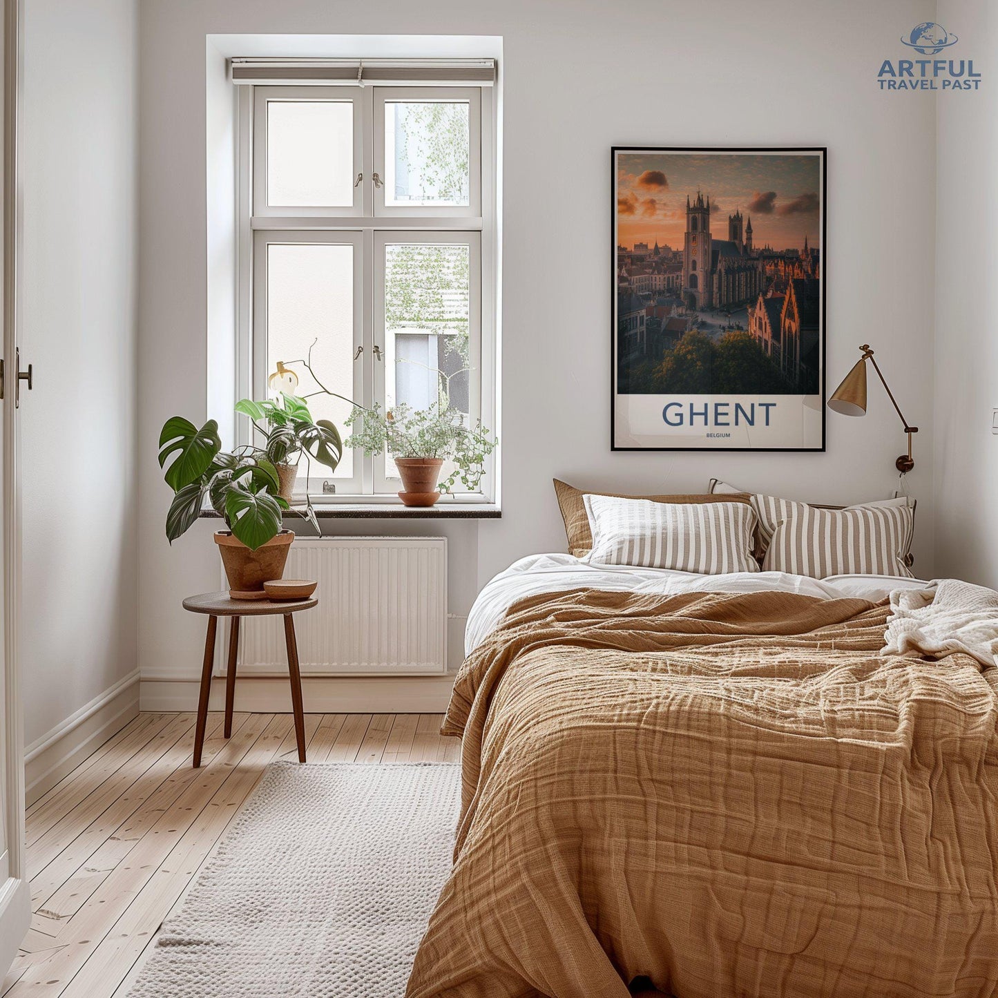 Ghent Poster | Belgium Wall Art | Europe Decor