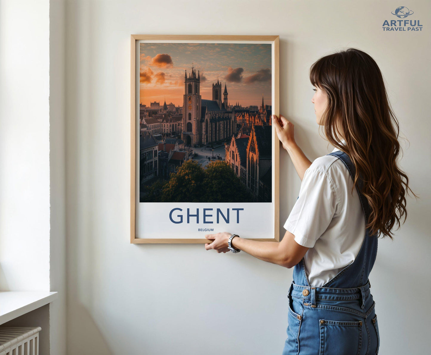 Ghent Poster | Belgium Wall Art | Europe Decor
