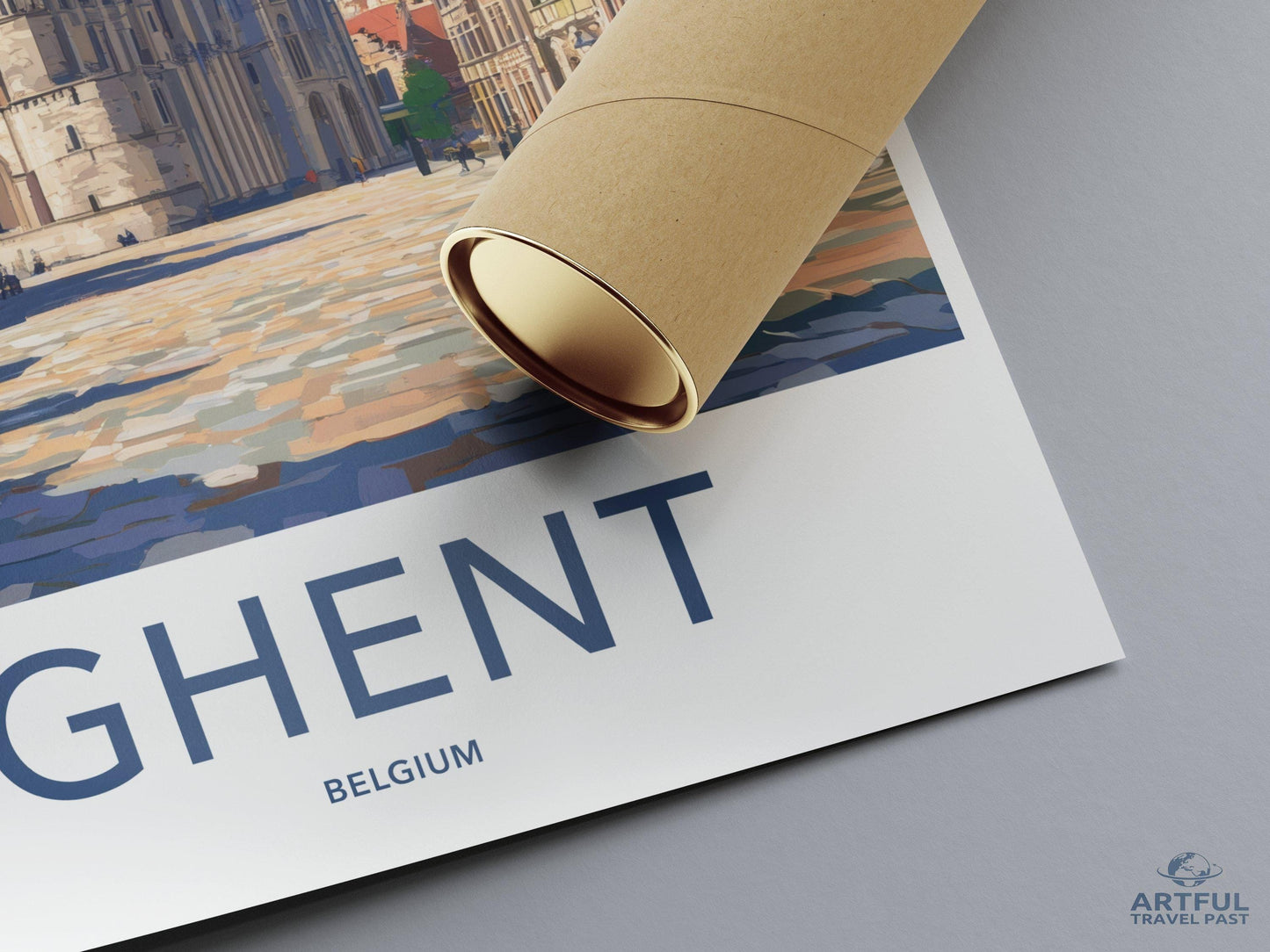 Ghent Poster | Belgium Wall Art | Europe Decor