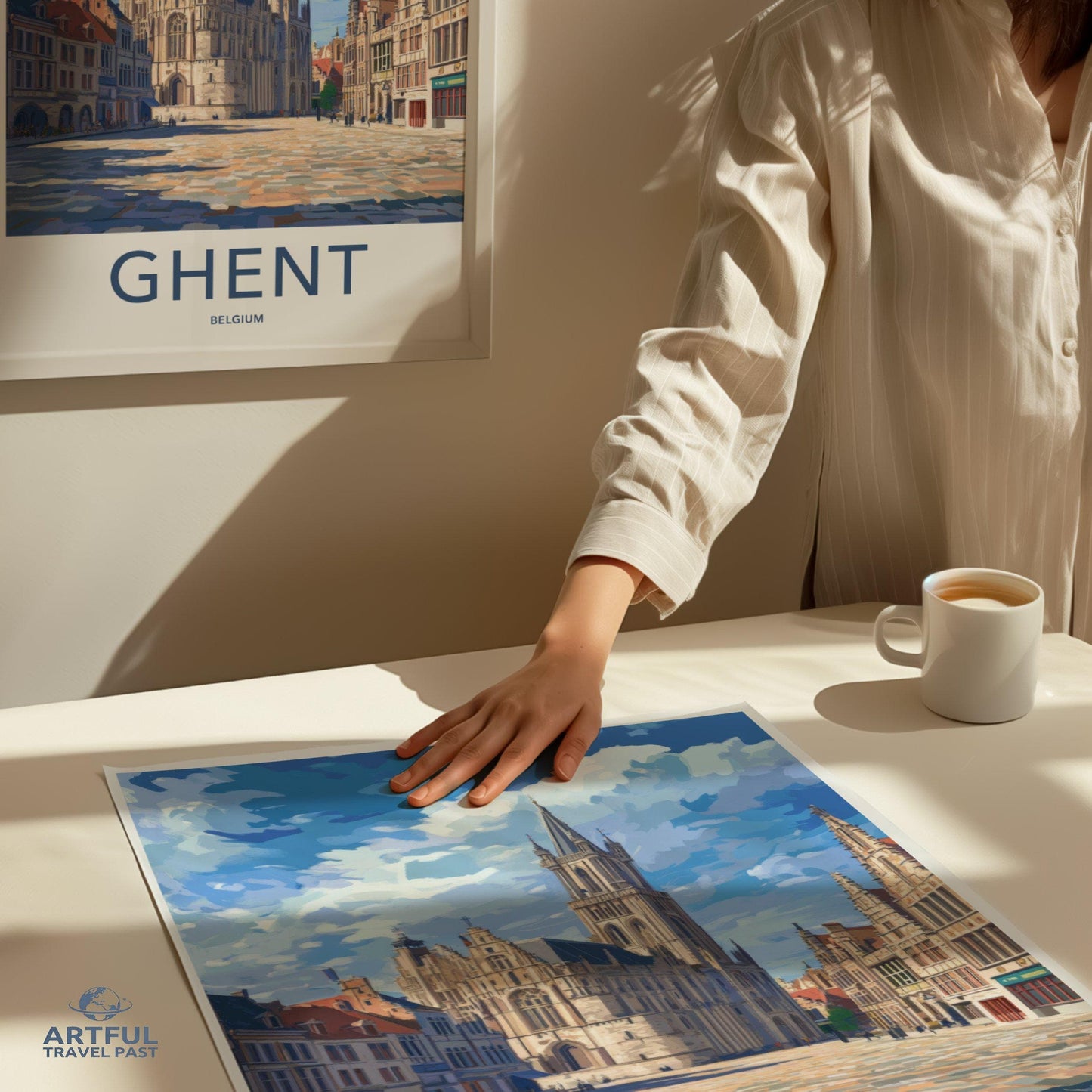 Ghent Poster | Belgium Wall Art | Europe Decor