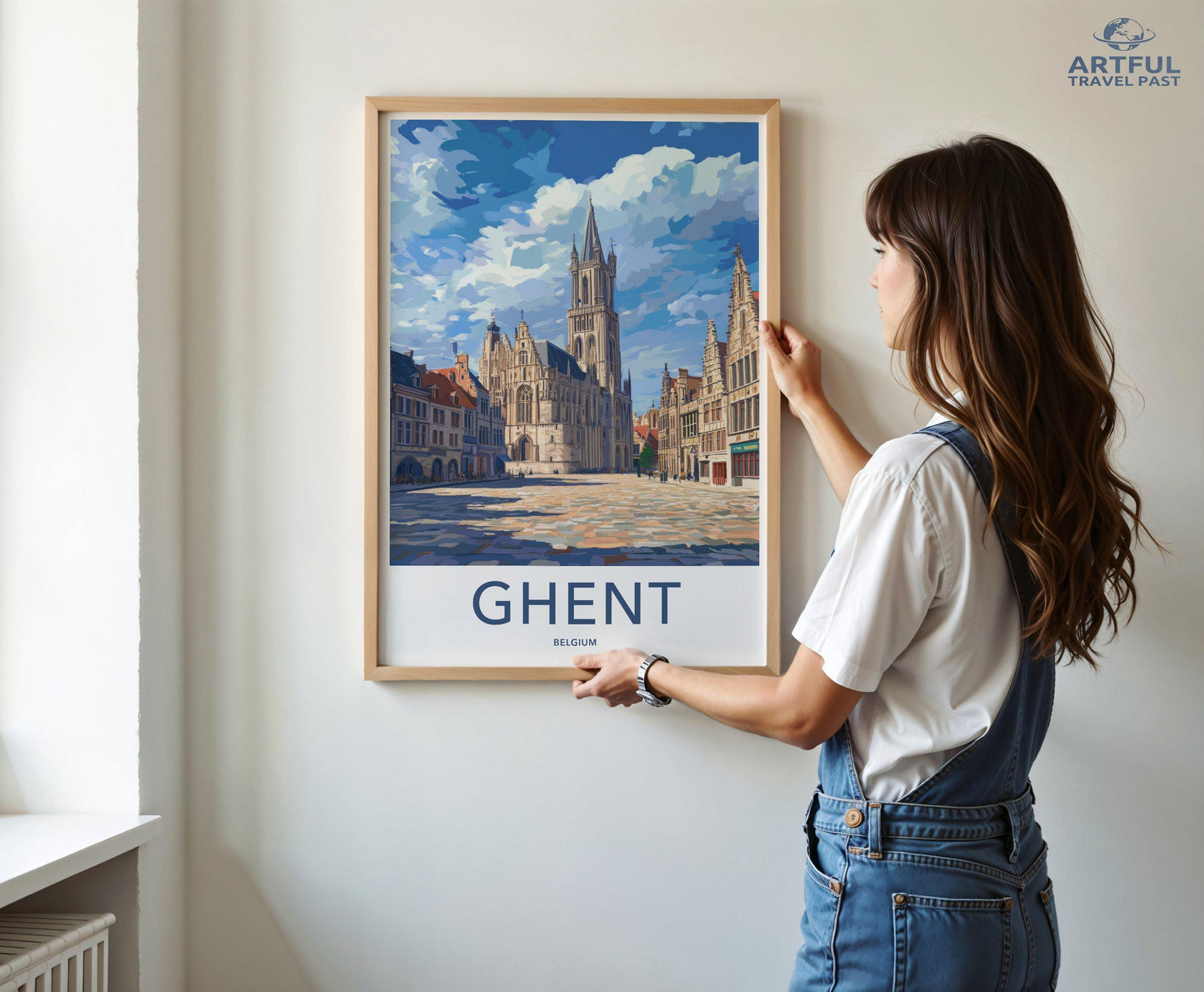 Ghent Poster | Belgium Wall Art | Europe Decor
