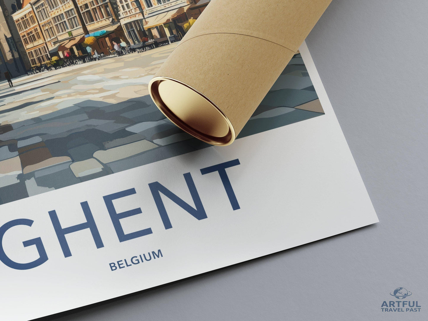 Ghent Poster | Belgium Wall Art | Europe Decor