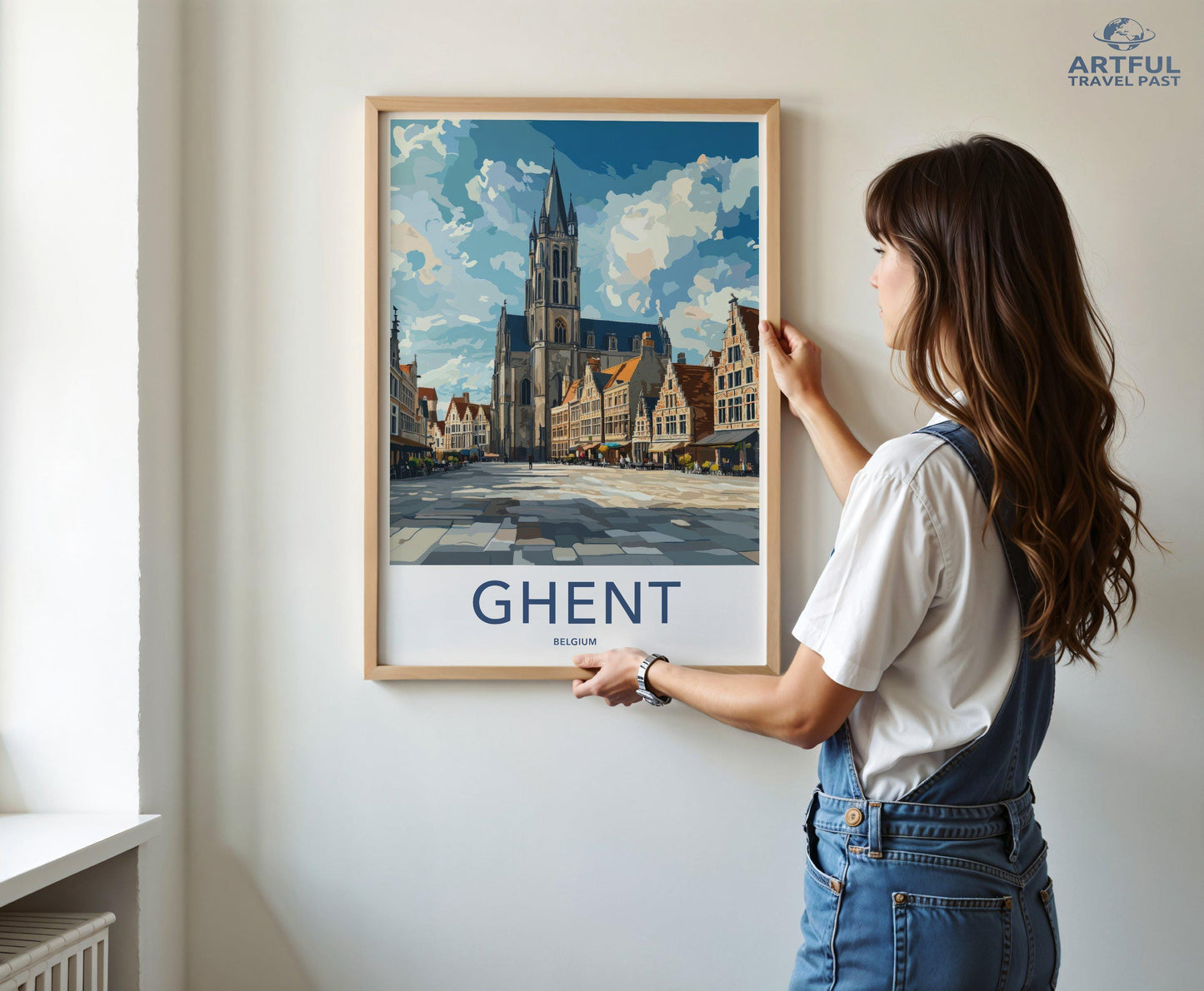 Ghent Poster | Belgium Wall Art | Europe Decor