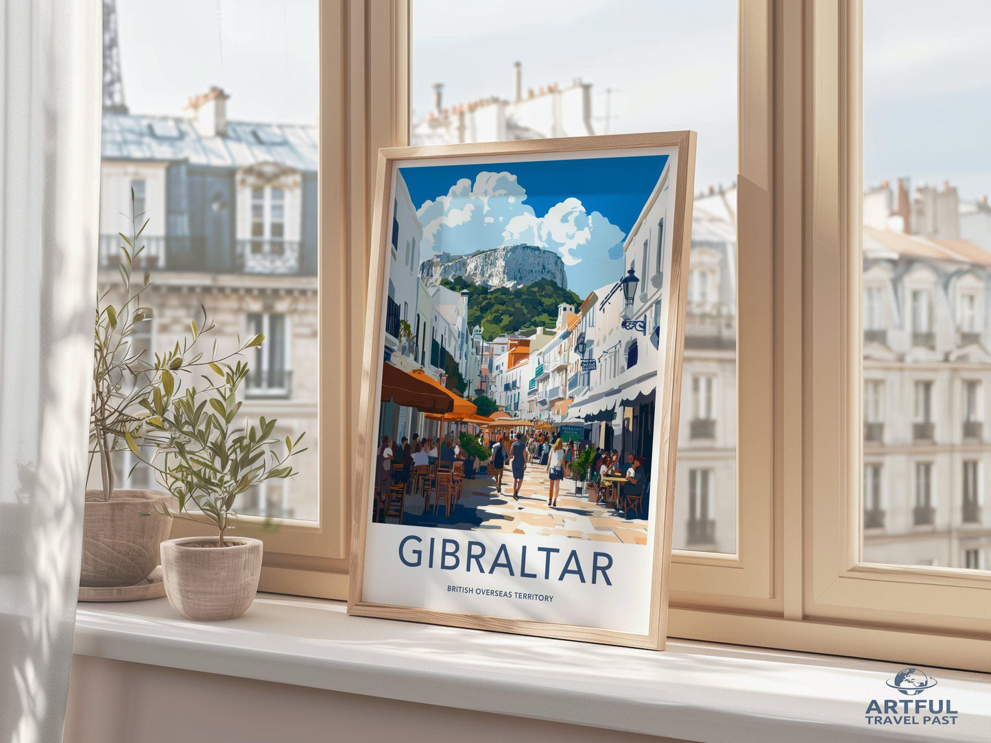 Gibraltar Poster | Gibraltar Wall Art | UK Decor