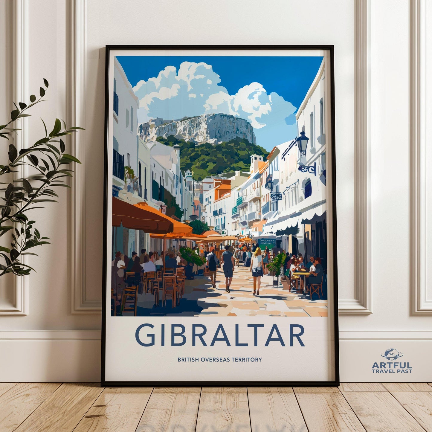 Gibraltar Poster | Gibraltar Wall Art | UK Decor