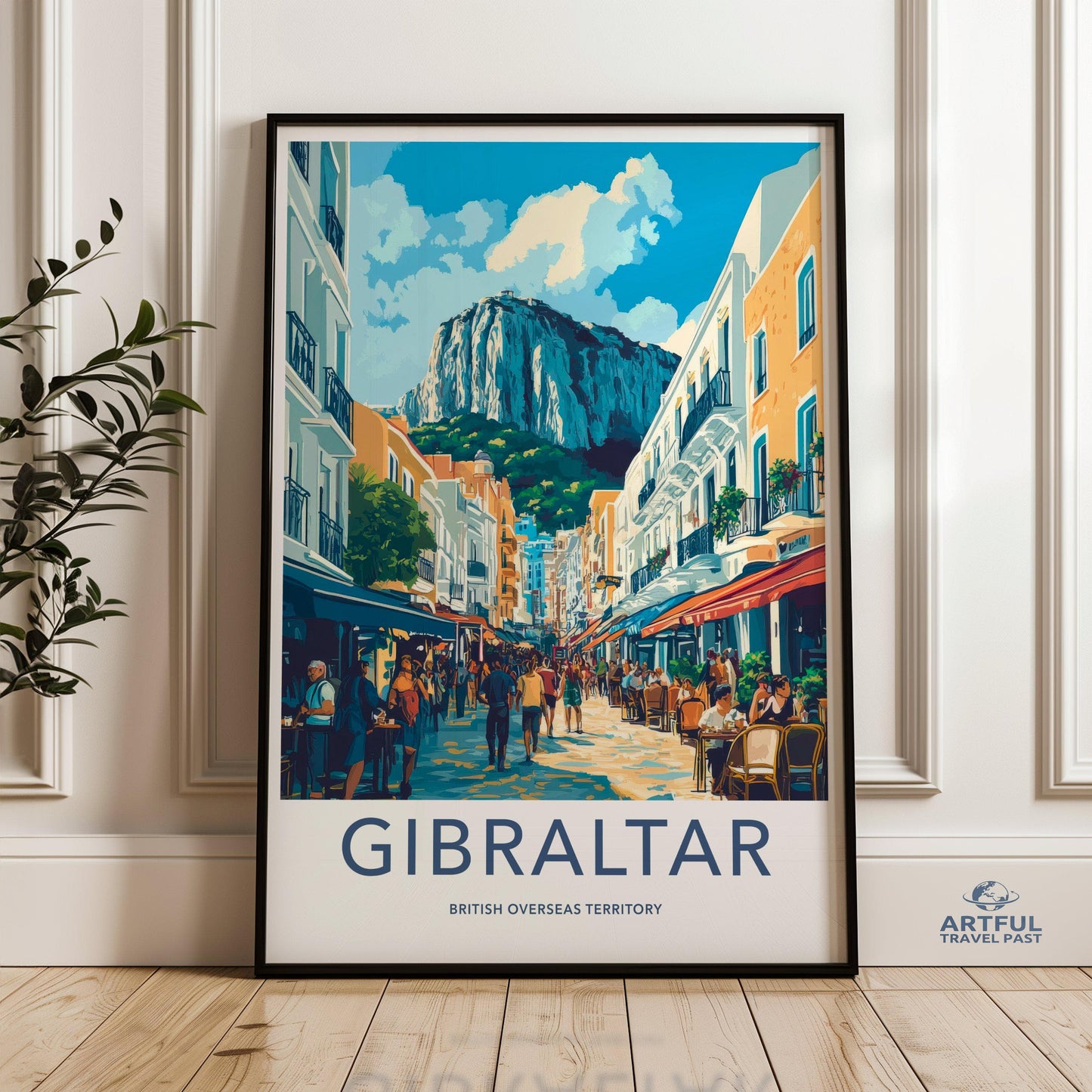 Gibraltar Poster | Gibraltar Wall Art | UK Decor