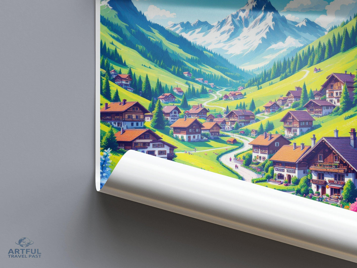 Gimmelwald Poster - Switzerland Wall Art