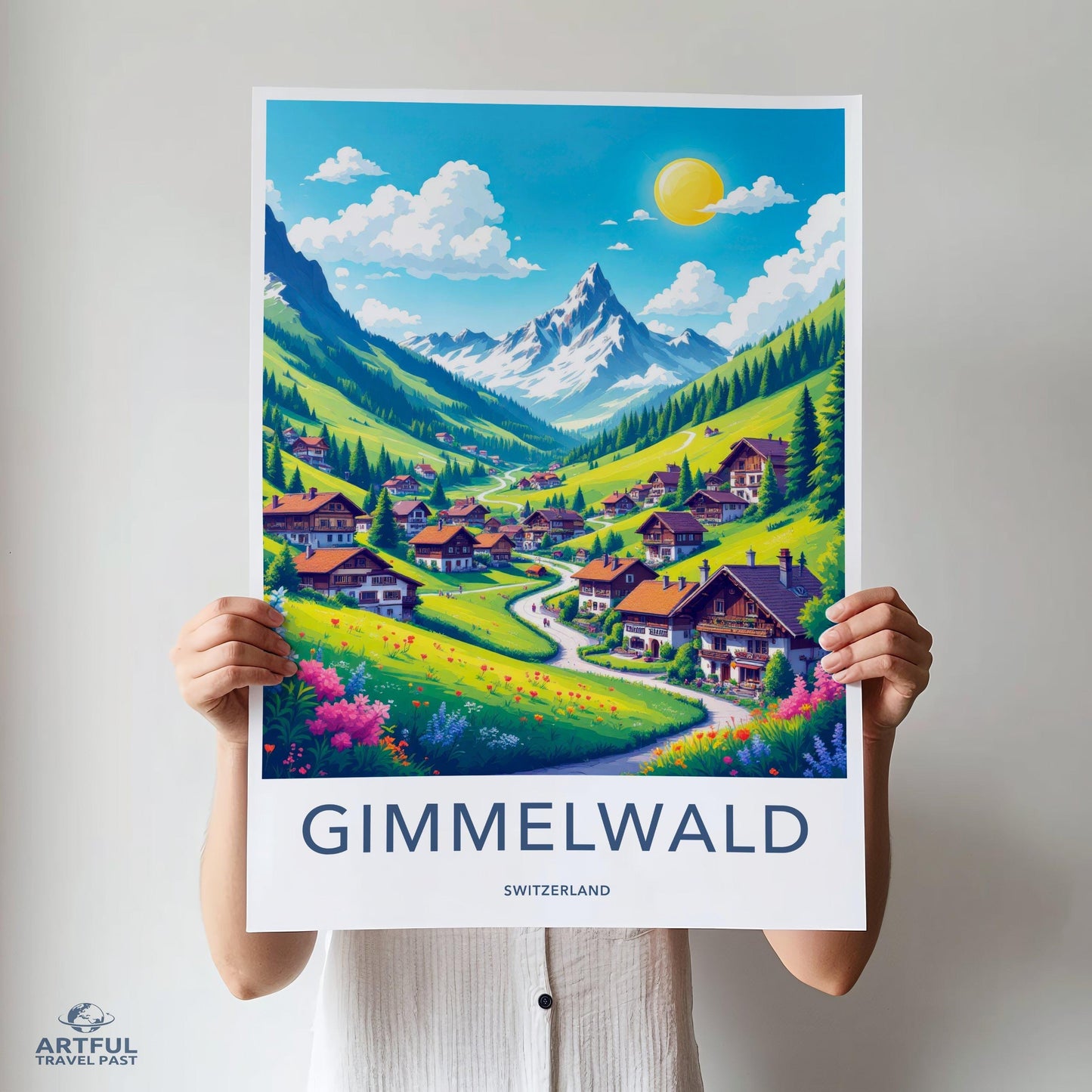 Gimmelwald Poster - Switzerland Wall Art