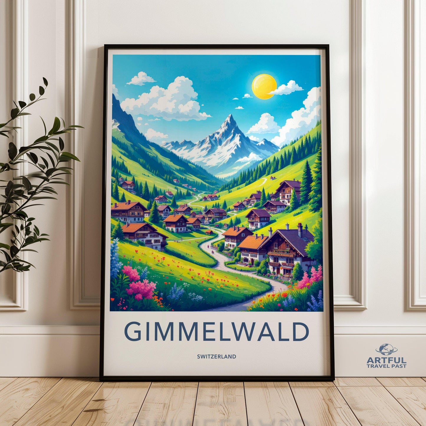 Gimmelwald Poster - Switzerland Wall Art