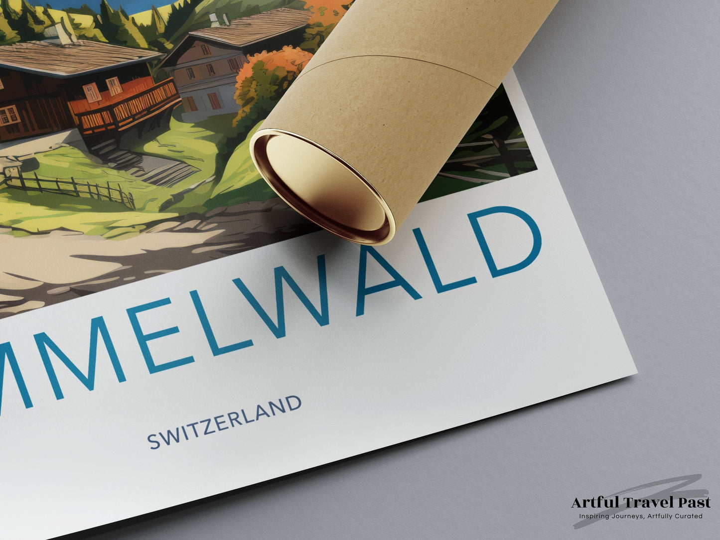 Gimmelwald Poster | Switzerland Wall Art