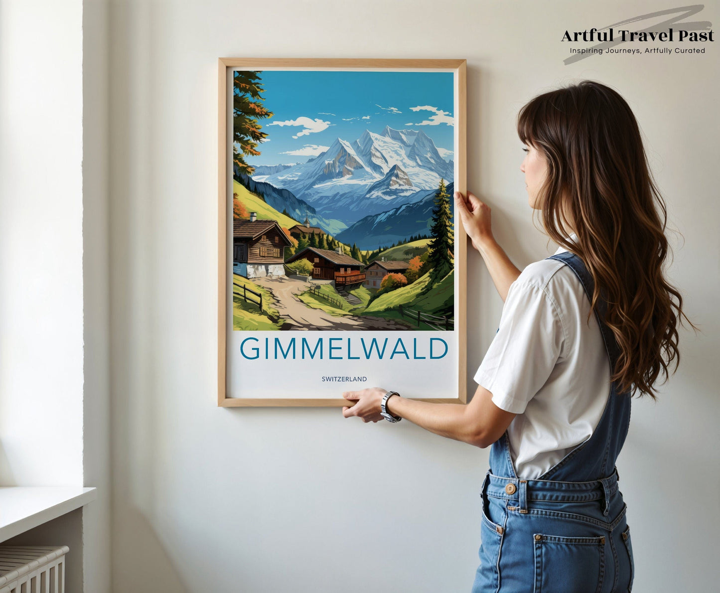 Gimmelwald Poster | Switzerland Wall Art