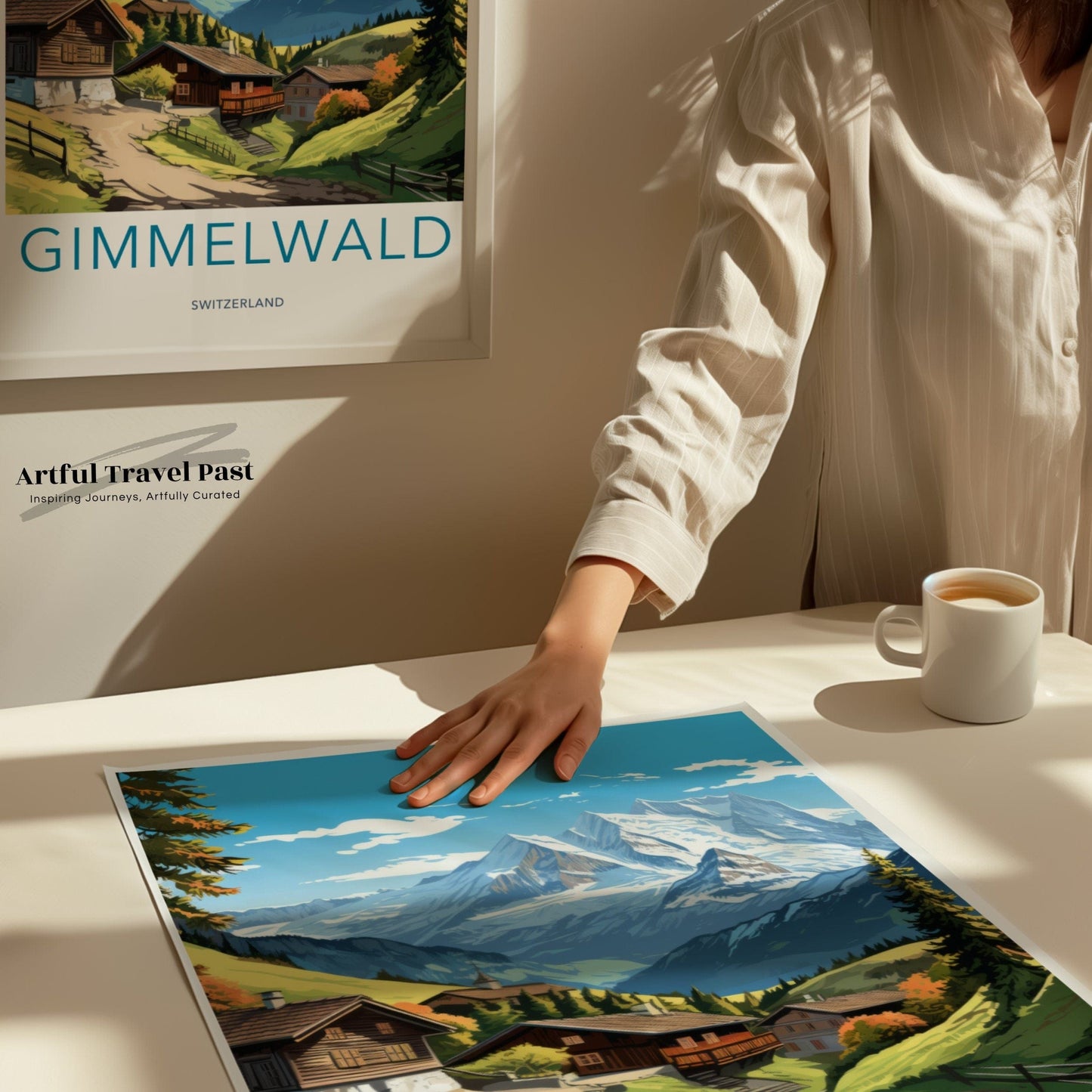 Gimmelwald Poster | Switzerland Wall Art