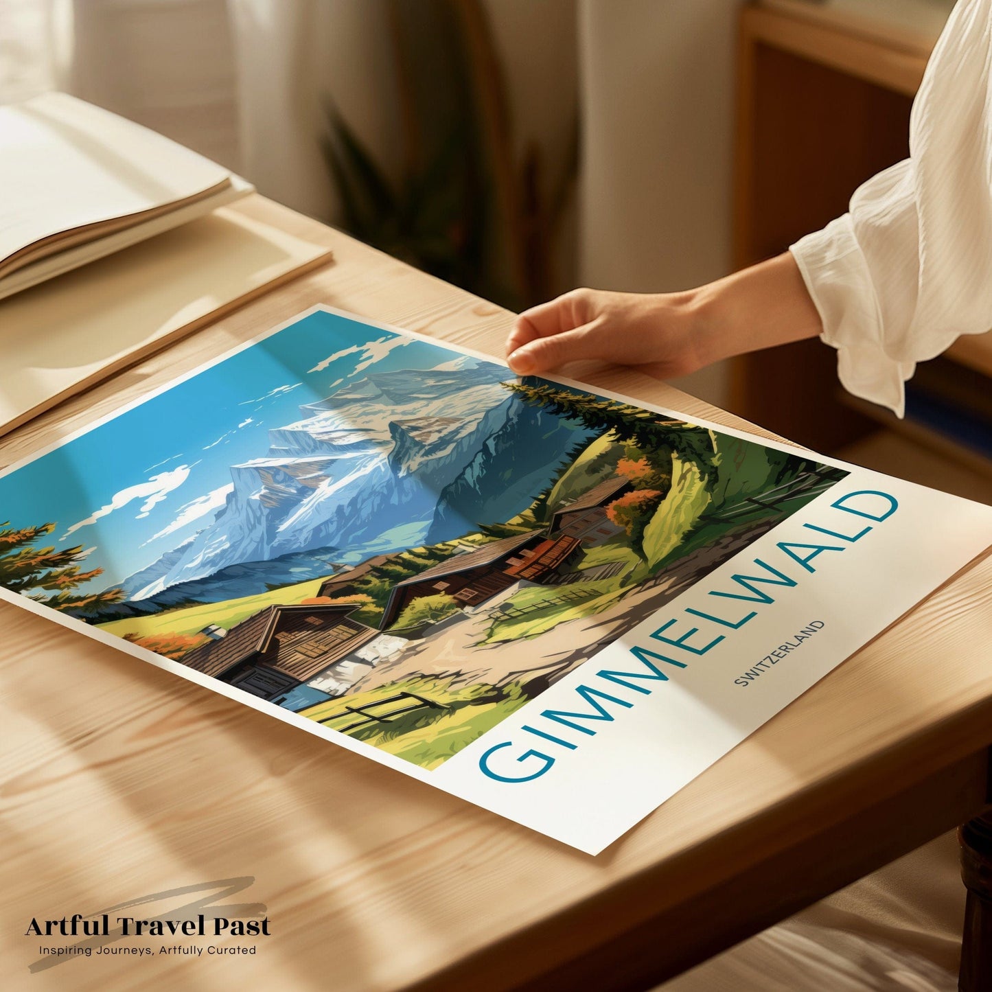 Gimmelwald Poster | Switzerland Wall Art