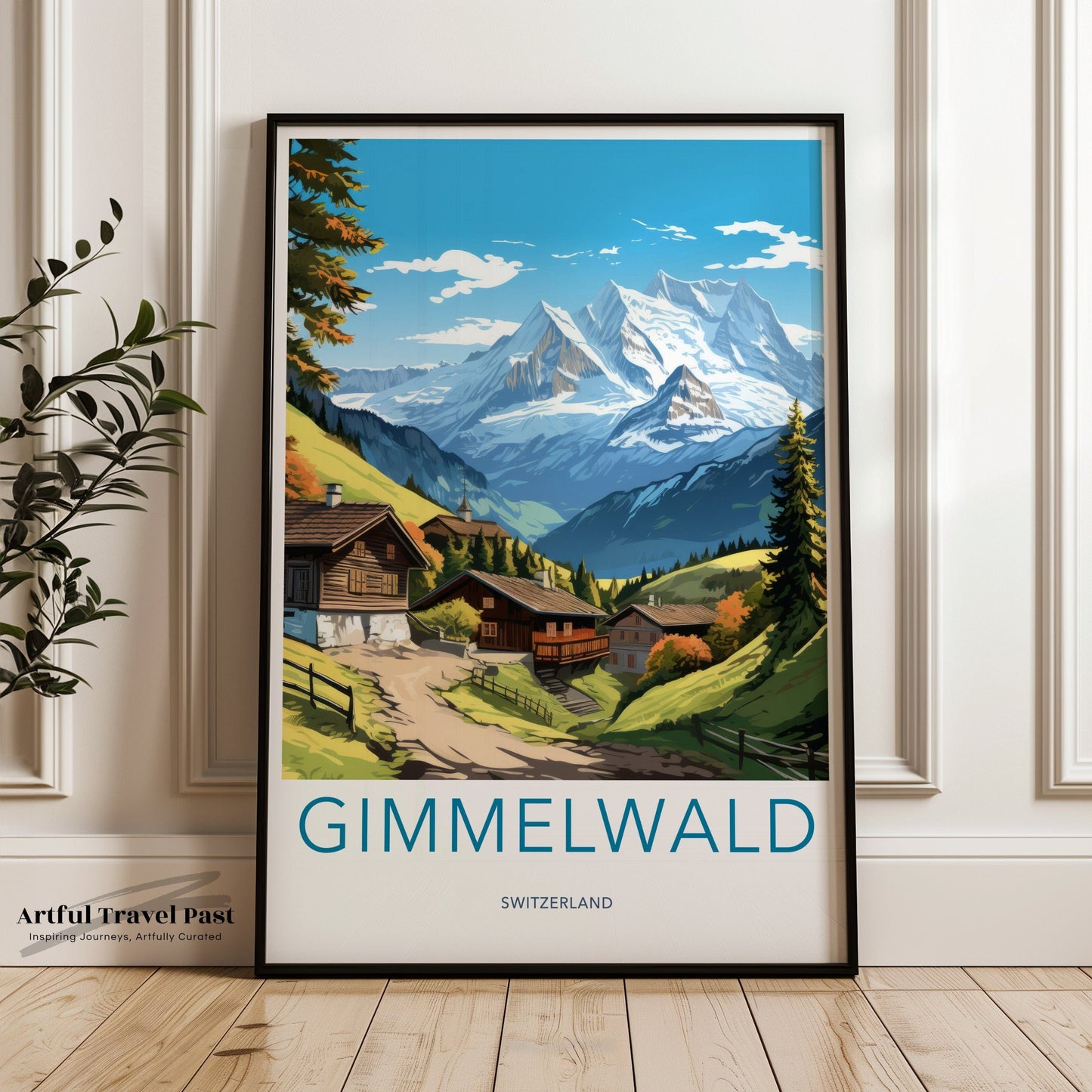 Gimmelwald Poster | Switzerland Wall Art