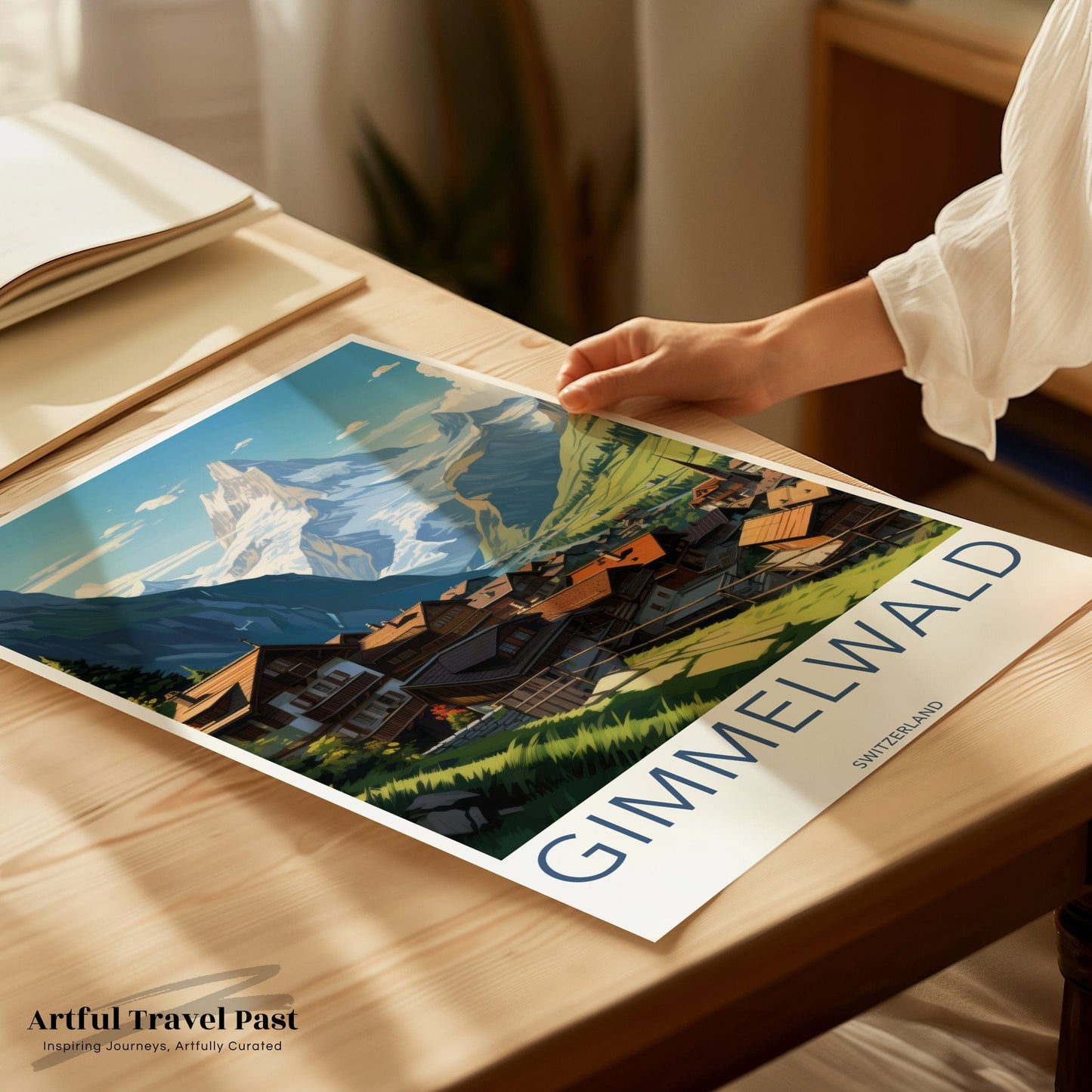 Gimmelwald Poster | Switzerland Wall Art | Europe Decor
