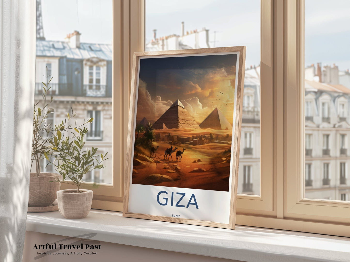 Giza Pyramids Poster | Egypt Wall Art