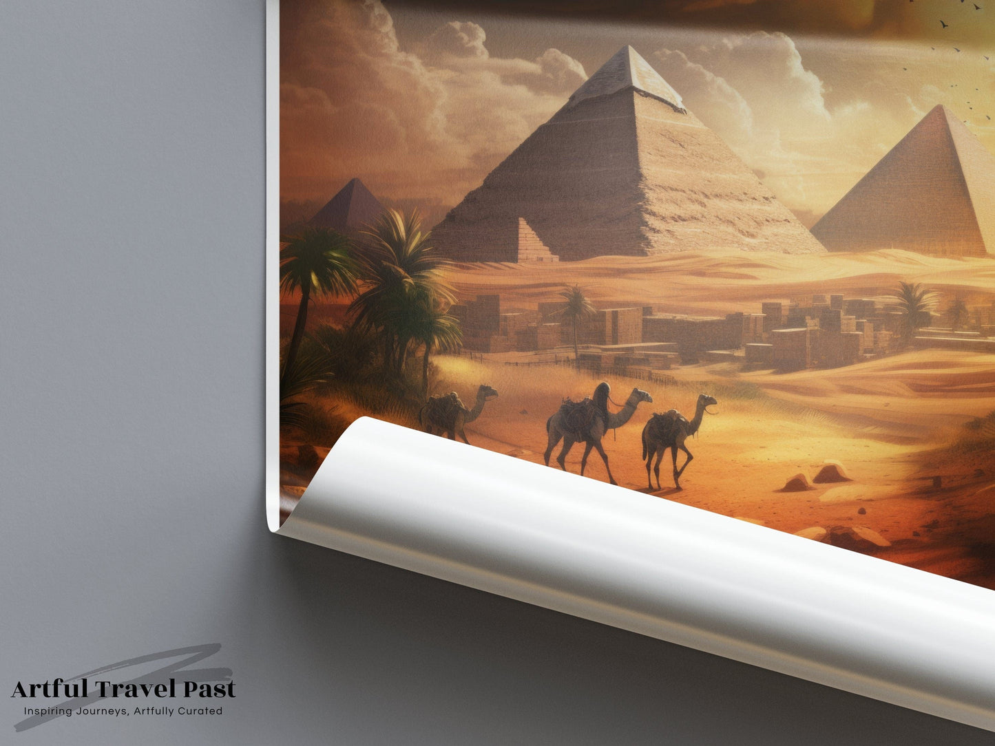 Giza Pyramids Poster | Egypt Wall Art