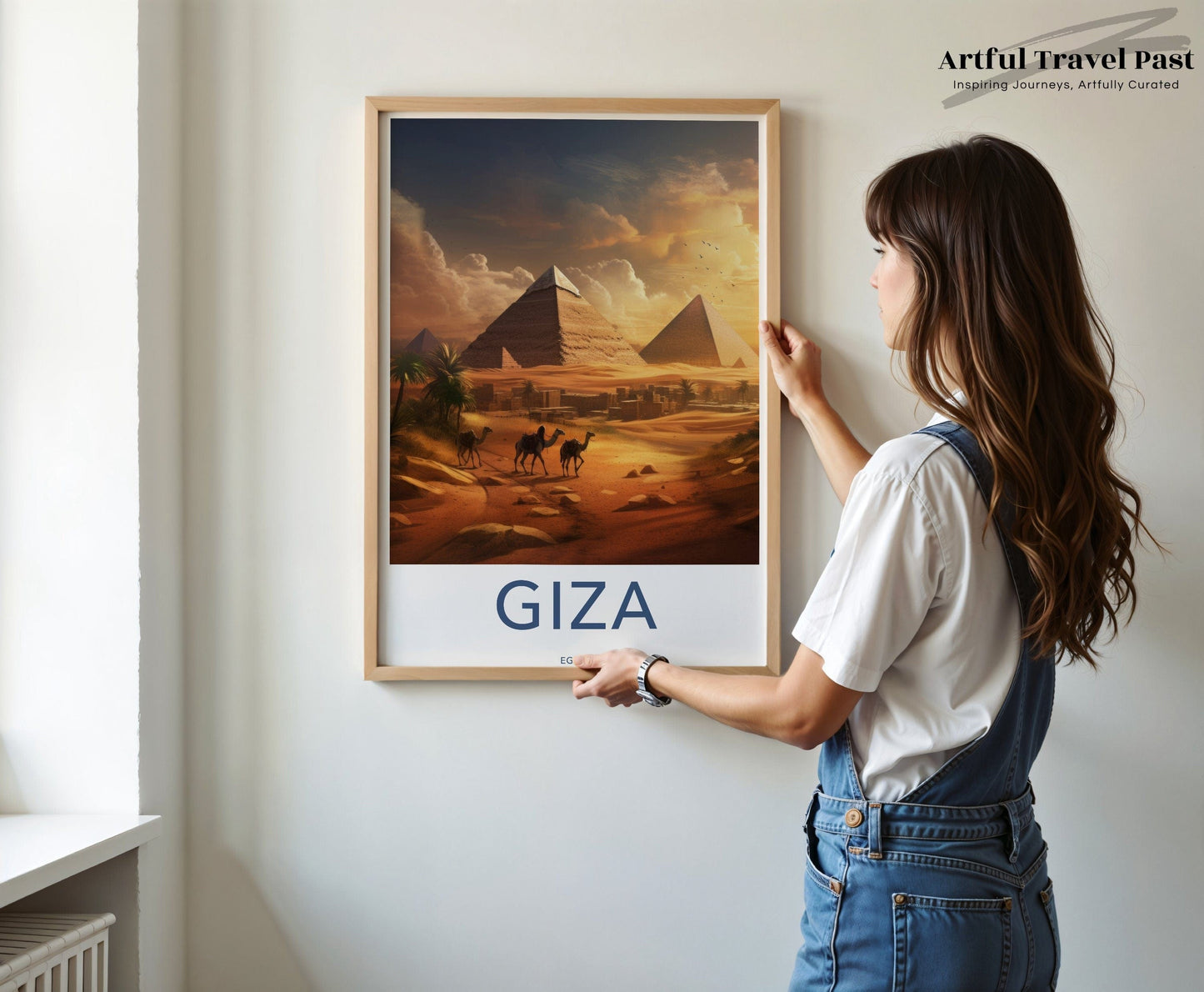 Giza Pyramids Poster | Egypt Wall Art