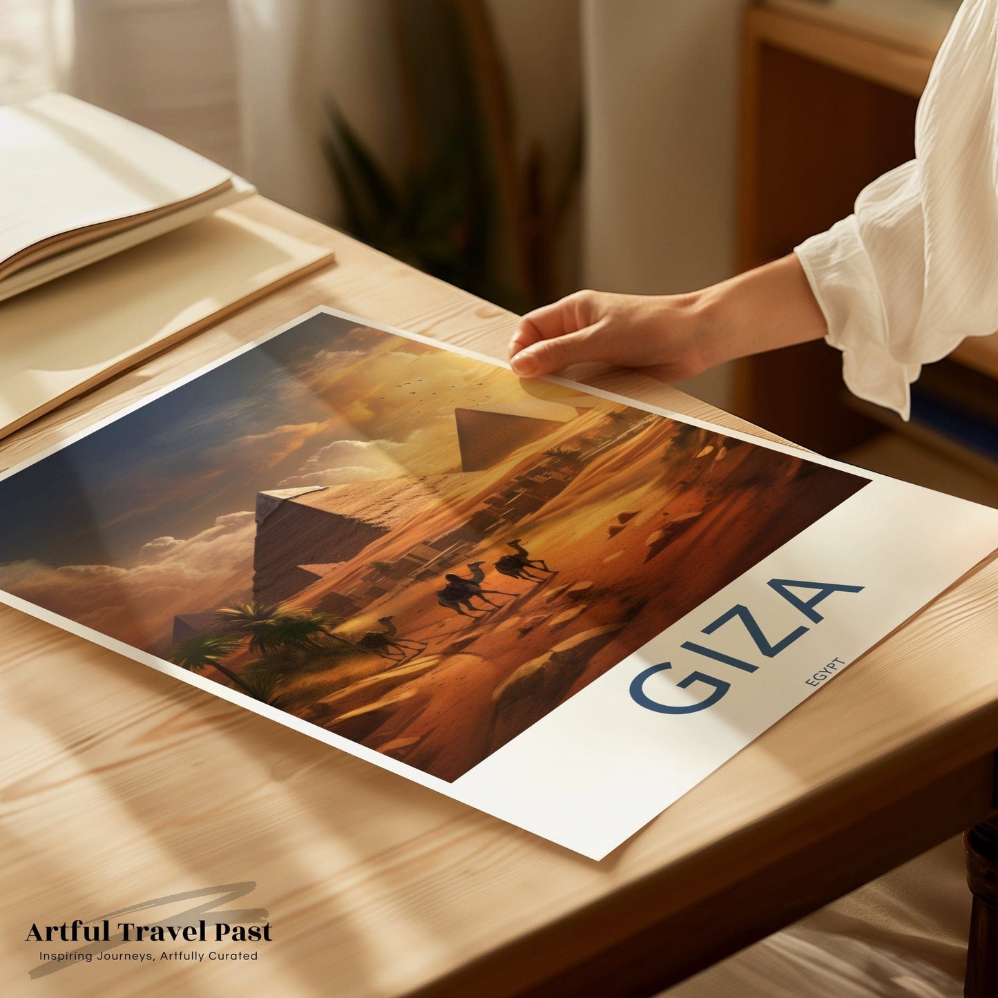 Giza Pyramids Poster | Egypt Wall Art