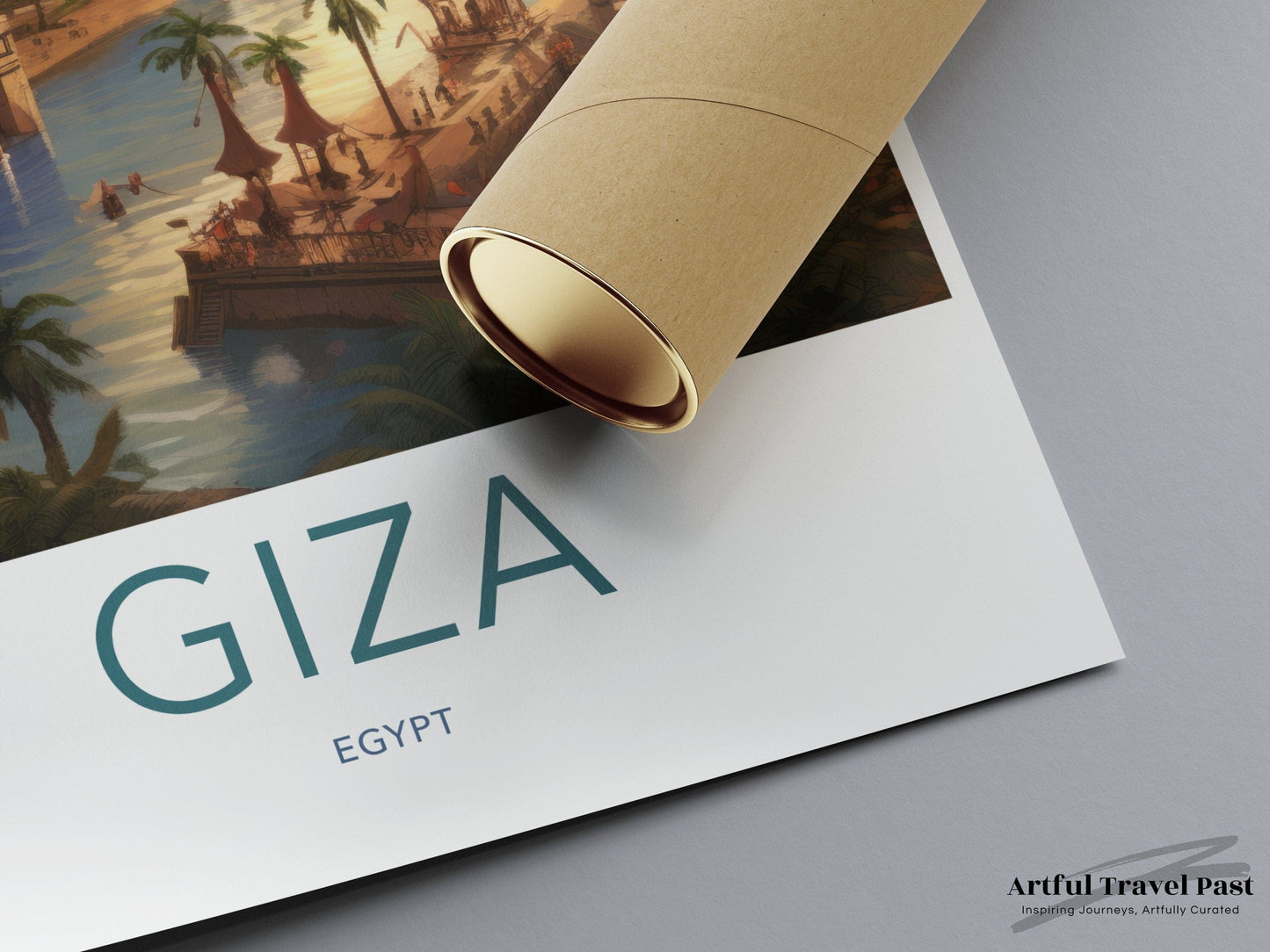 Giza Pyramids Poster | Egypt Wall Art | Africa Decor