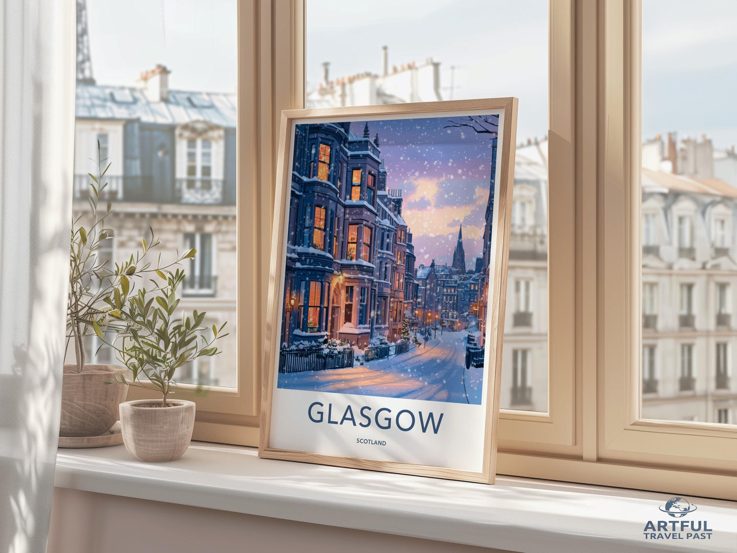 Glasgow Poster - Scotland Wall Art