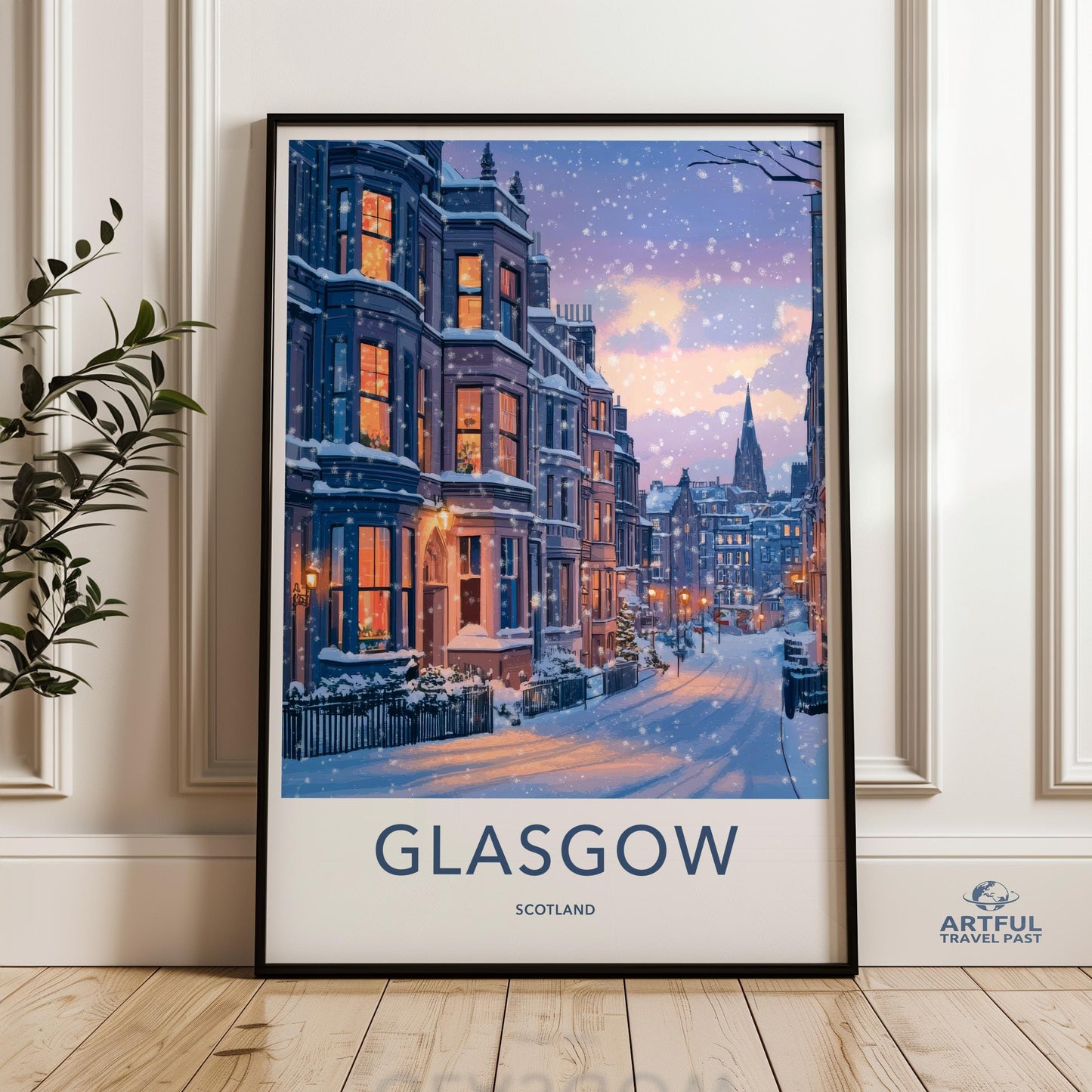 Glasgow Poster - Scotland Wall Art