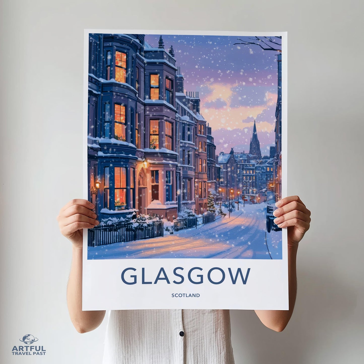 Glasgow Poster - Scotland Wall Art