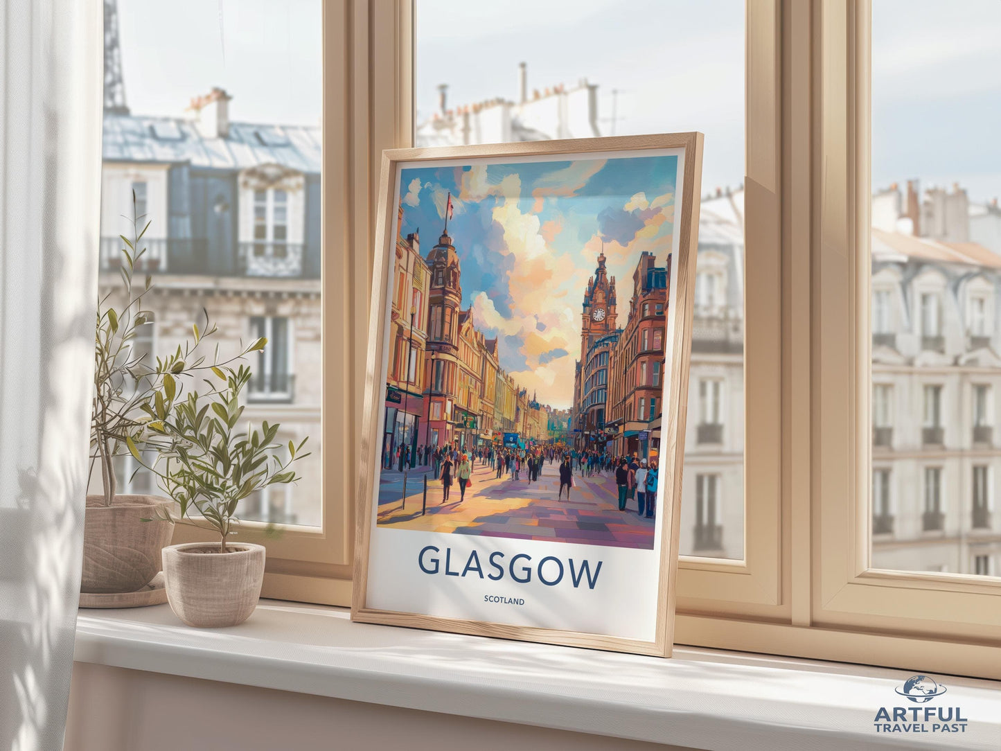 Glasgow Poster - Scotland Wall Art