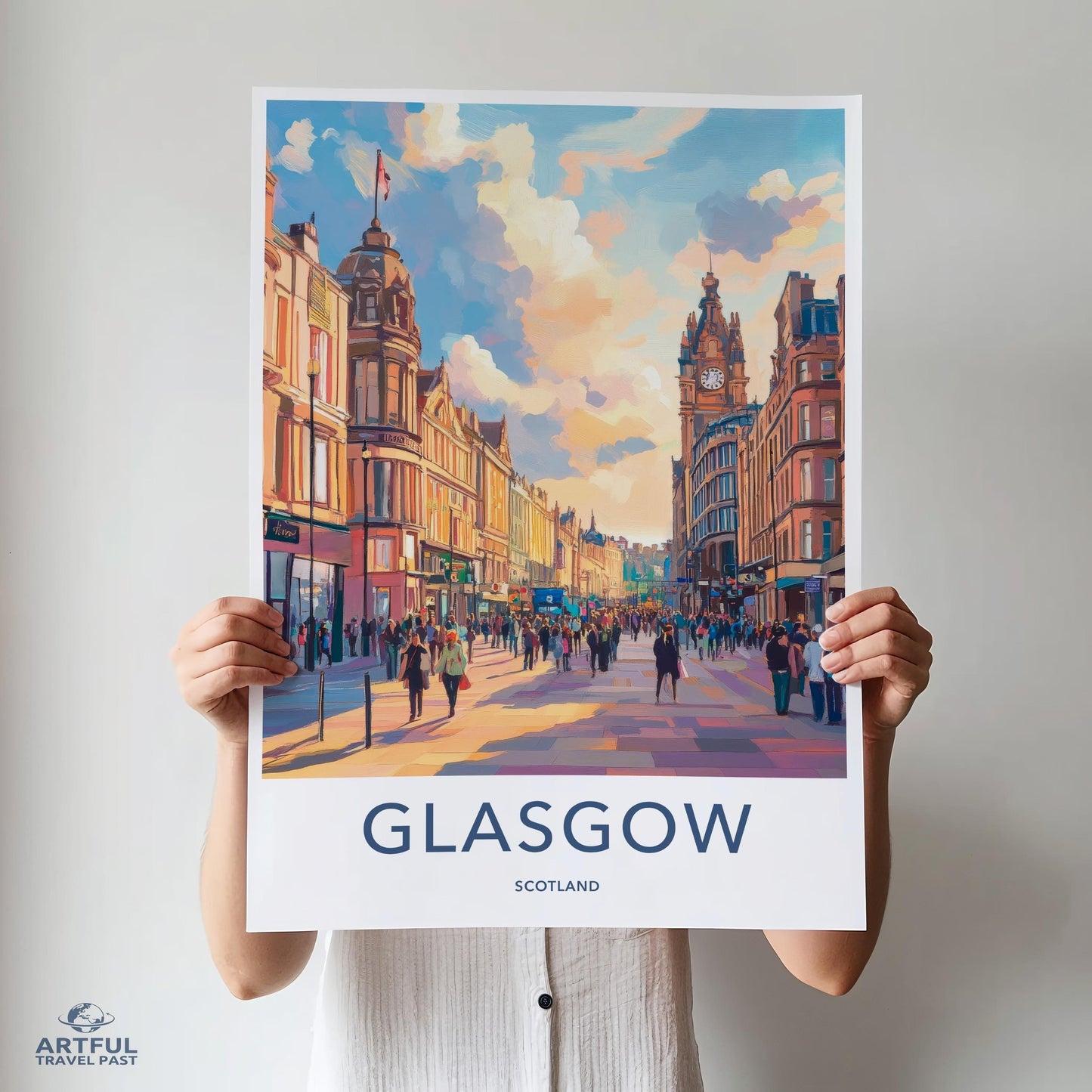 Glasgow Poster - Scotland Wall Art