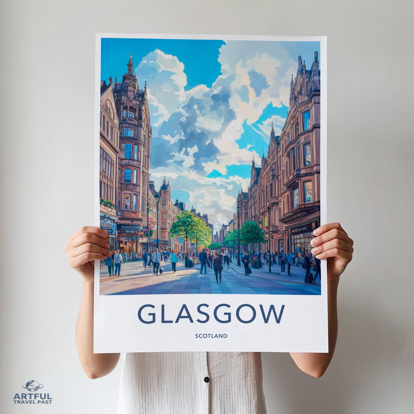 Glasgow Poster - Scotland Wall Art