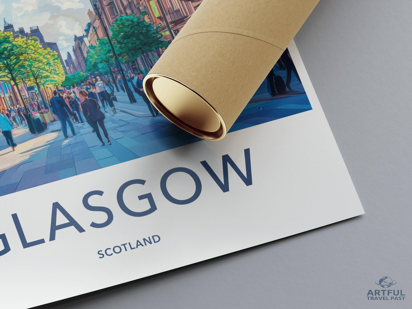 Glasgow Poster - Scotland Wall Art