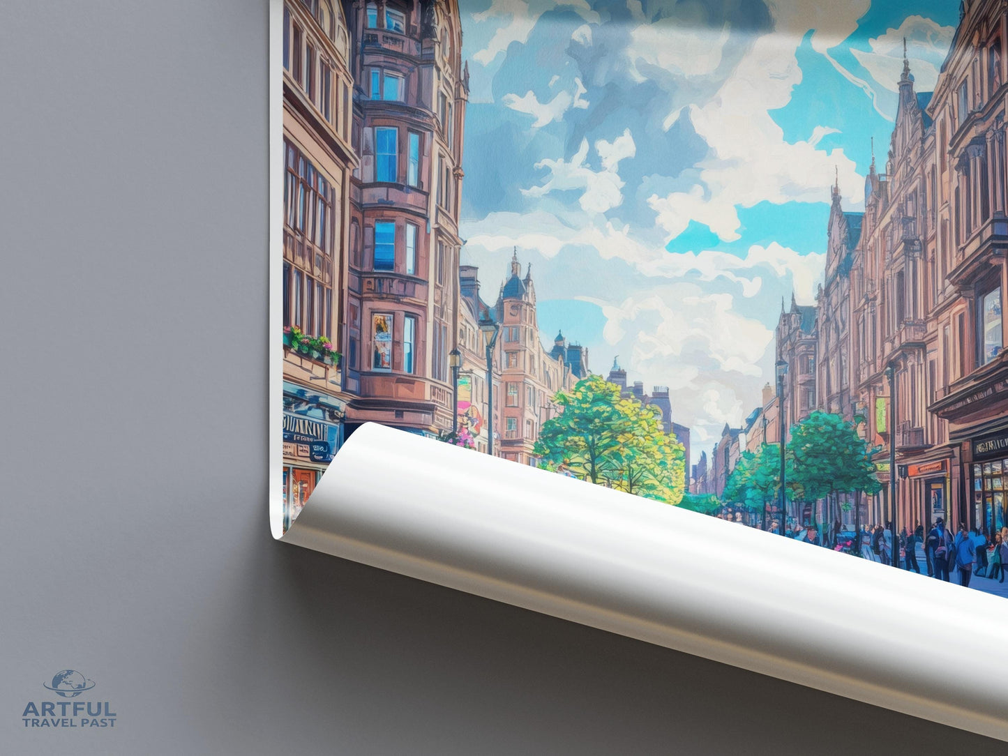 Glasgow Poster - Scotland Wall Art