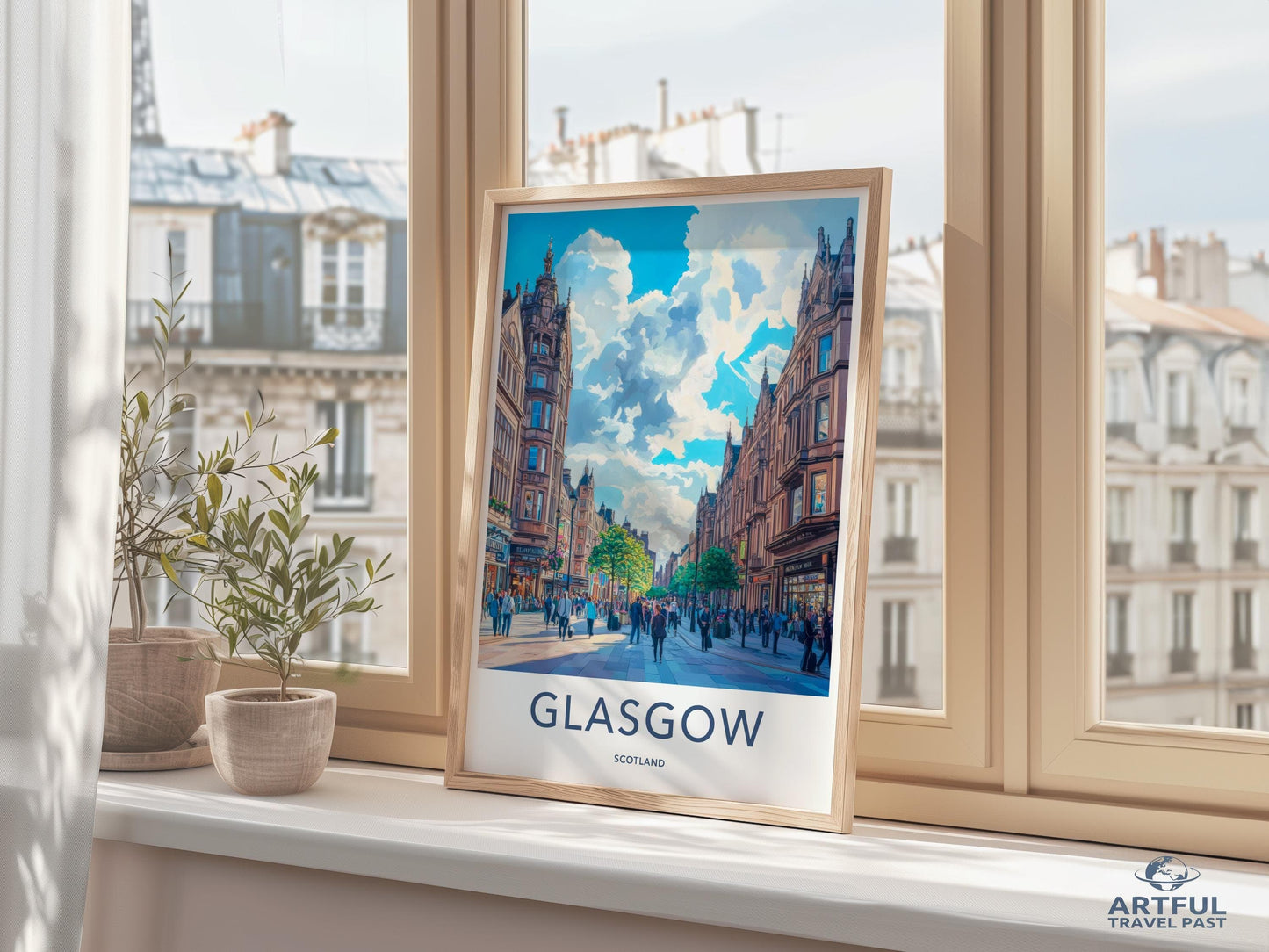 Glasgow Poster - Scotland Wall Art