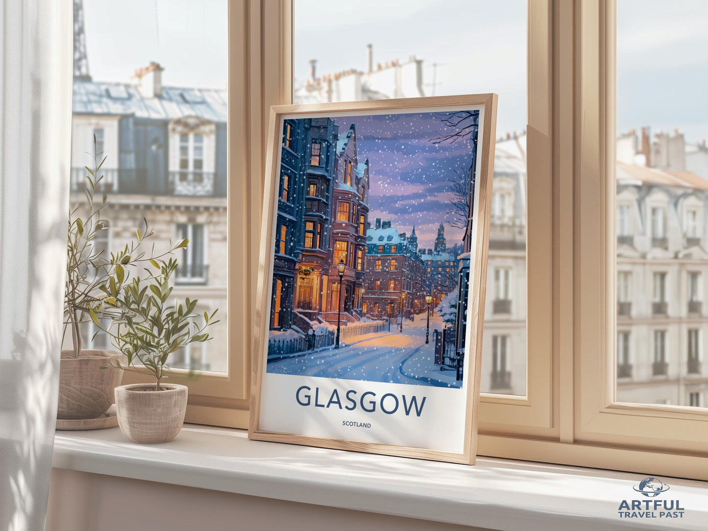 Glasgow Poster - Scotland Wall Art