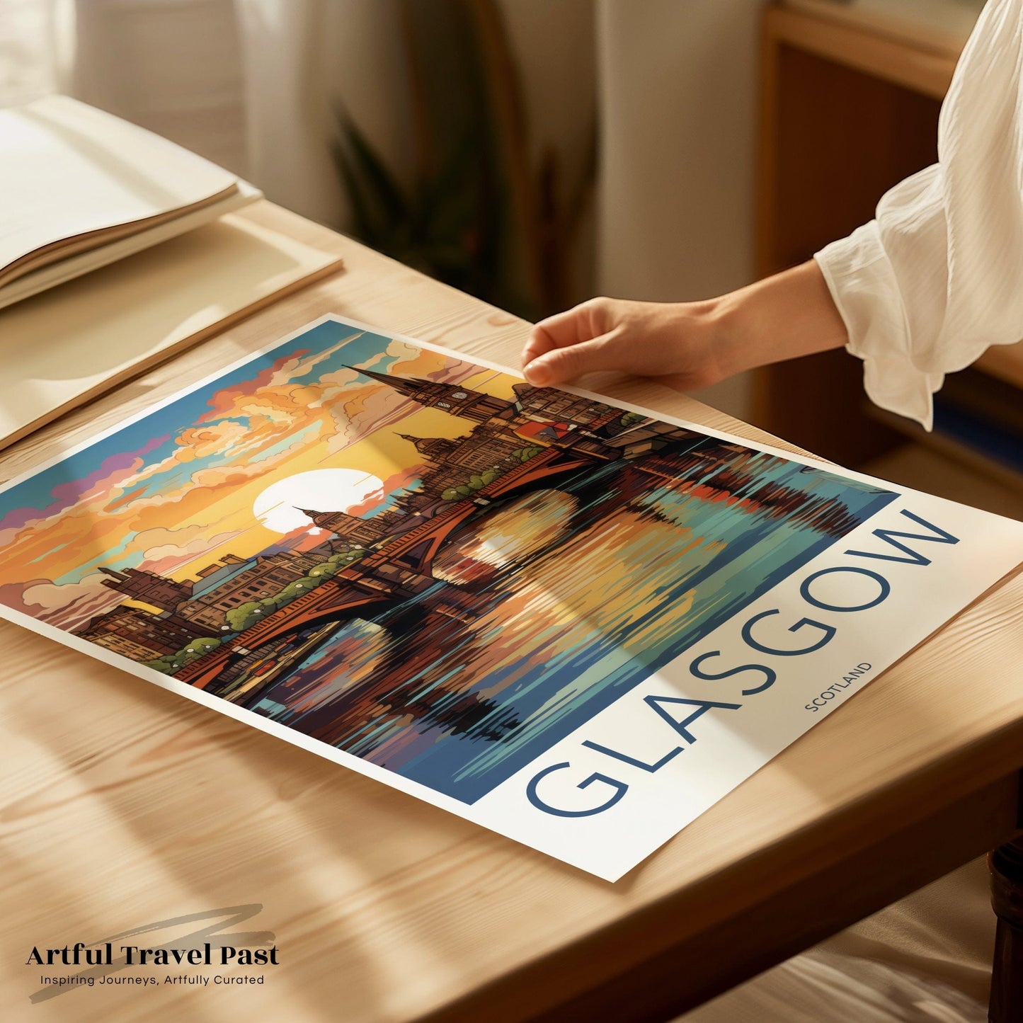 Glasgow Poster | Scotland Wall Art | UK Decor