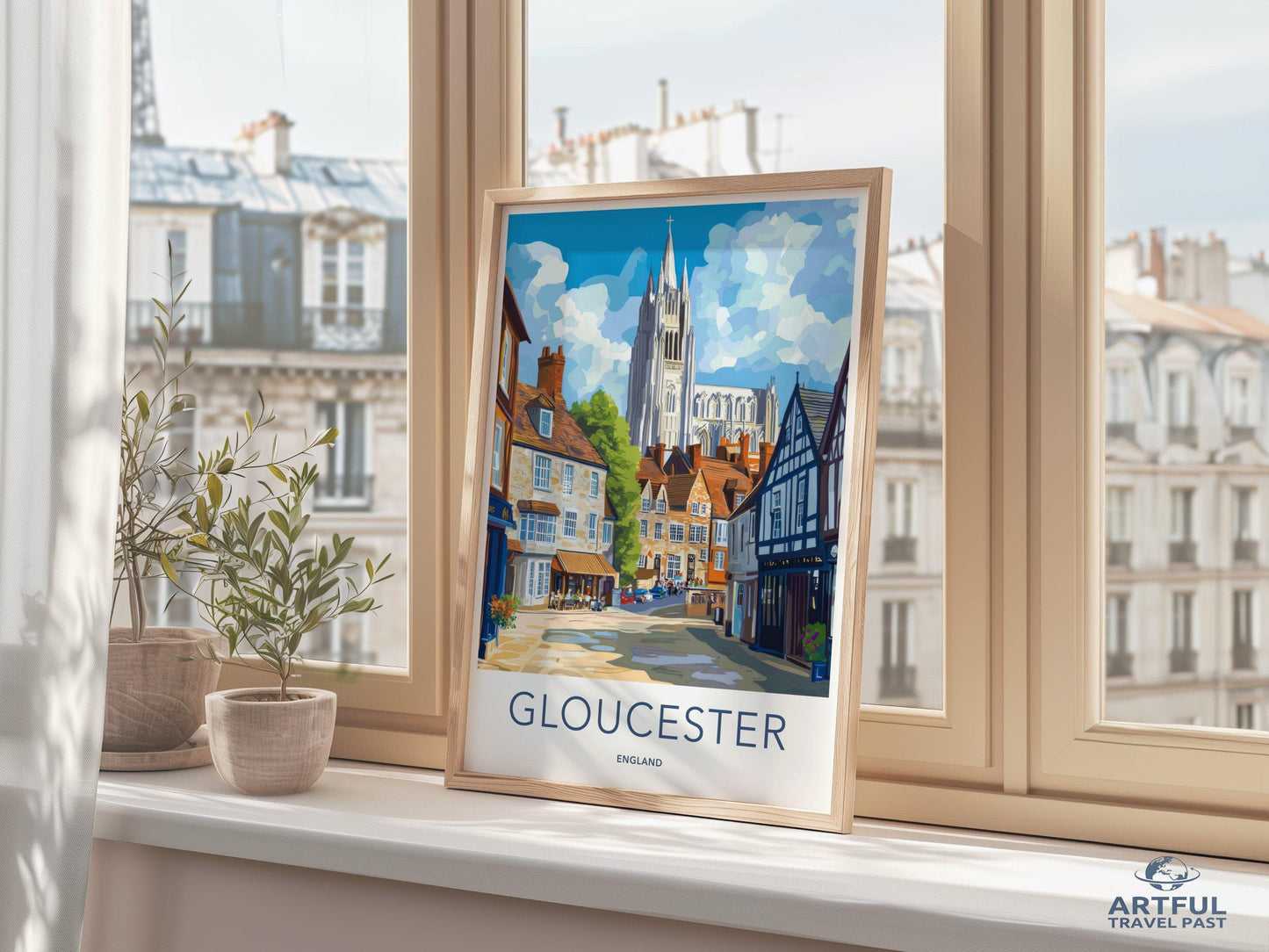 Gloucester Poster | England Wall Art | UK Decor