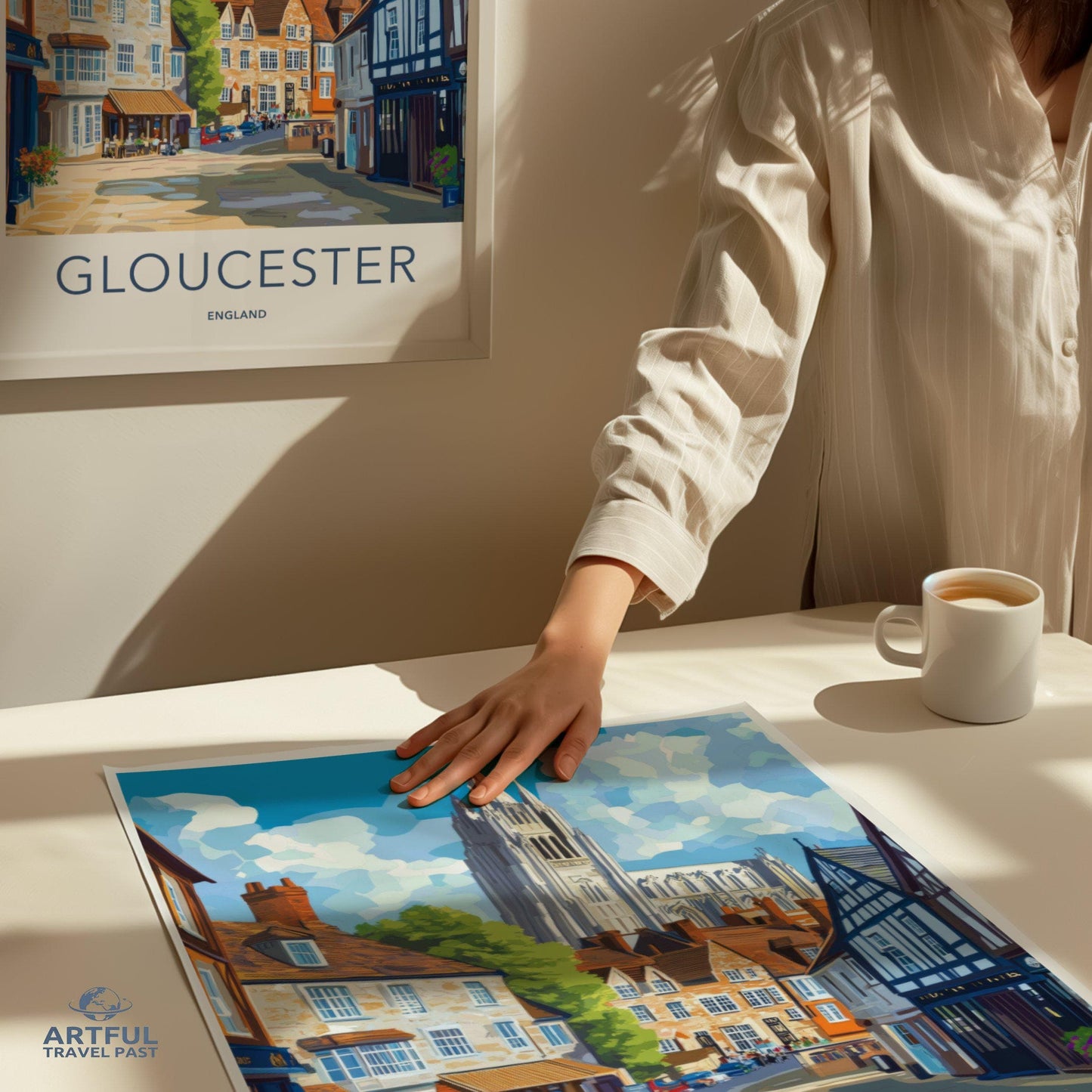 Gloucester Poster | England Wall Art | UK Decor