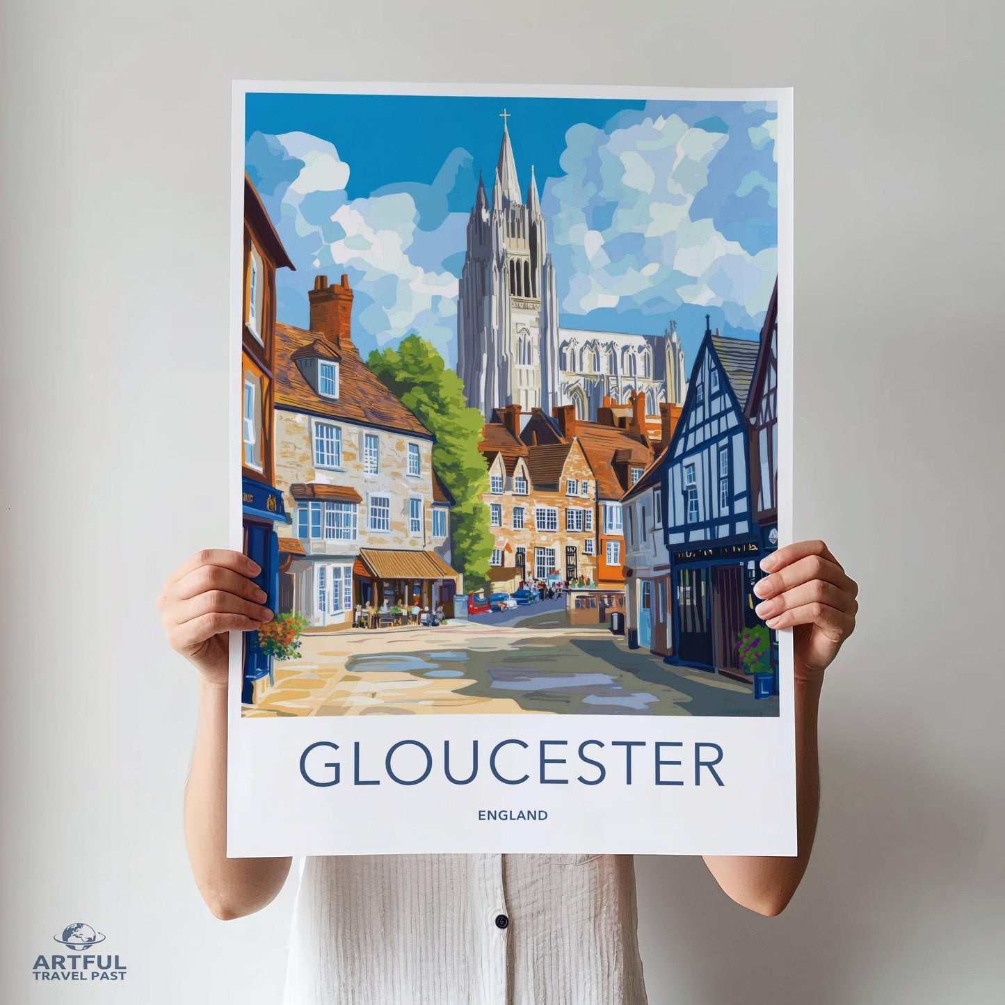 Gloucester Poster | England Wall Art | UK Decor