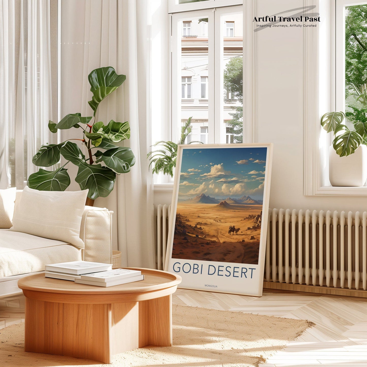 Gobi Desert Poster | Mongolia Wall Art | Asia Decor